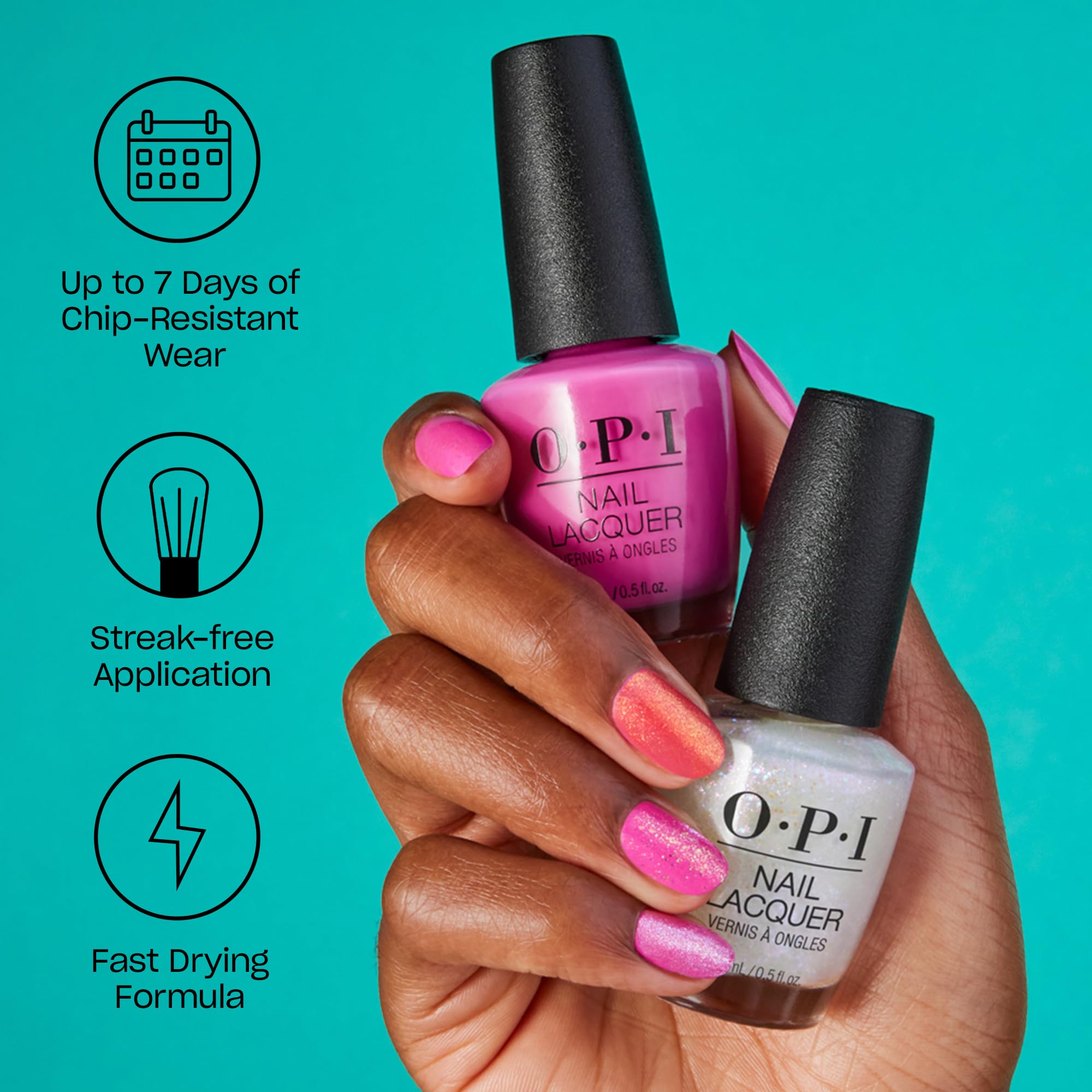 Foto 2 | Esmalte De Uñas Opi, Laca De Uñas Rosa, Resistente A Las Astillas Flamencas - Venta Internacional.