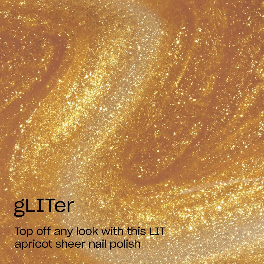 Foto 4 pulgar | Esmalte De Uñas Opi Nail Lacquer Glitter Sheer Bright Orange - Venta Internacional.