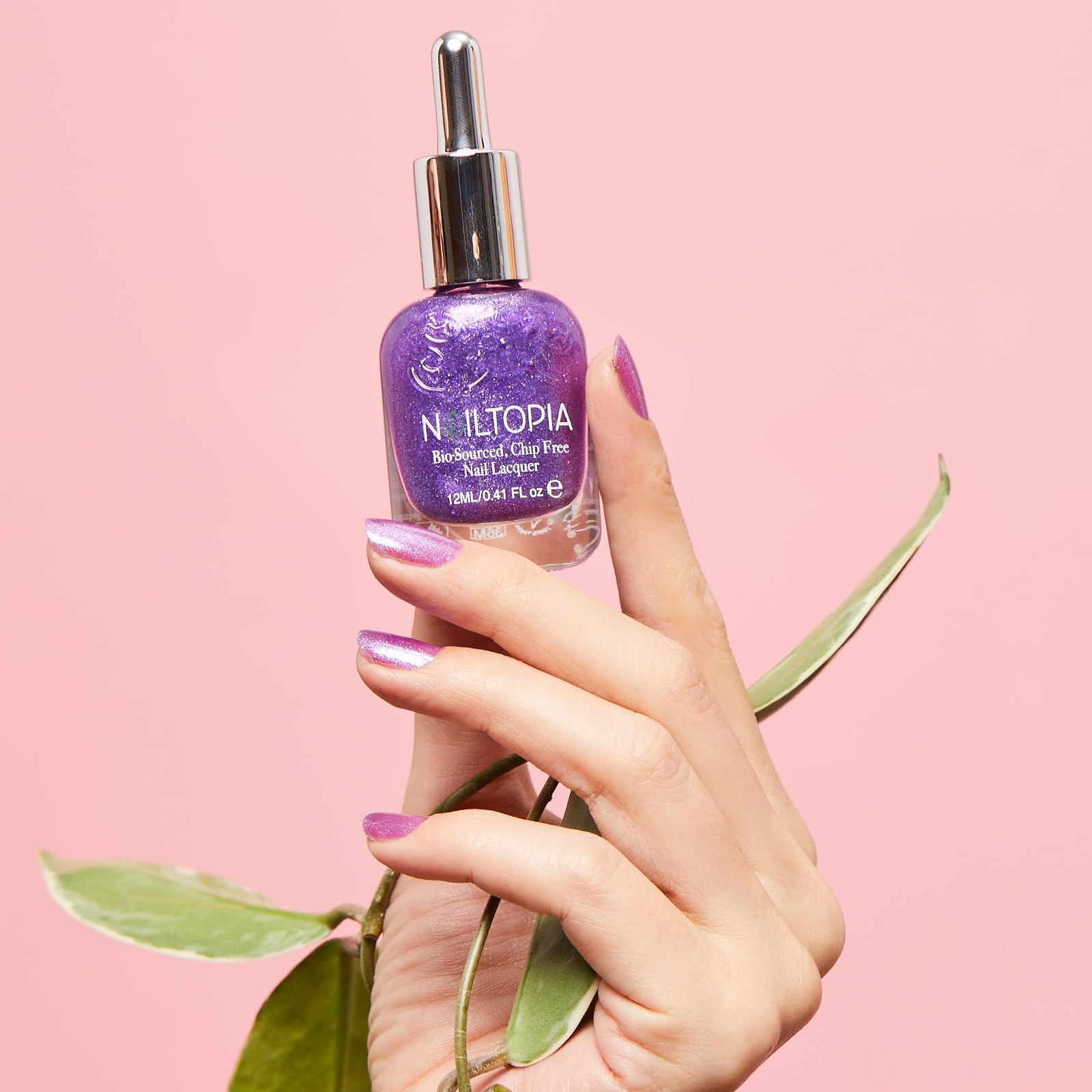 Foto 5 pulgar | Esmalte De Uñas Nailtopia Jomo Sheer Purple 12 Ml A Base De Plantas - Venta Internacional.
