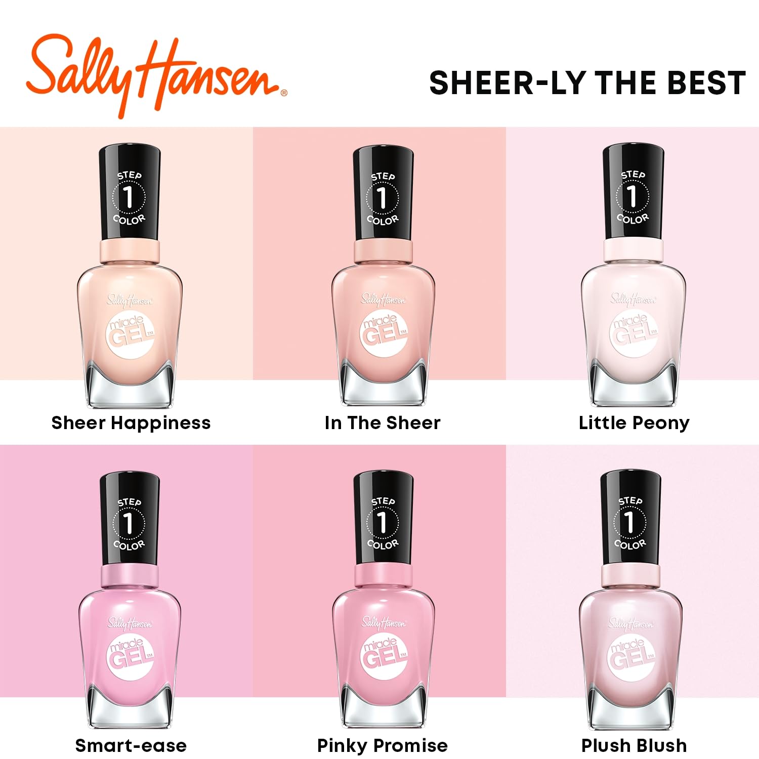 Foto 6 | Esmalte De Uñas Sally Hansen Miracle Gel Once Chiffon A Time Pink - Venta Internacional.