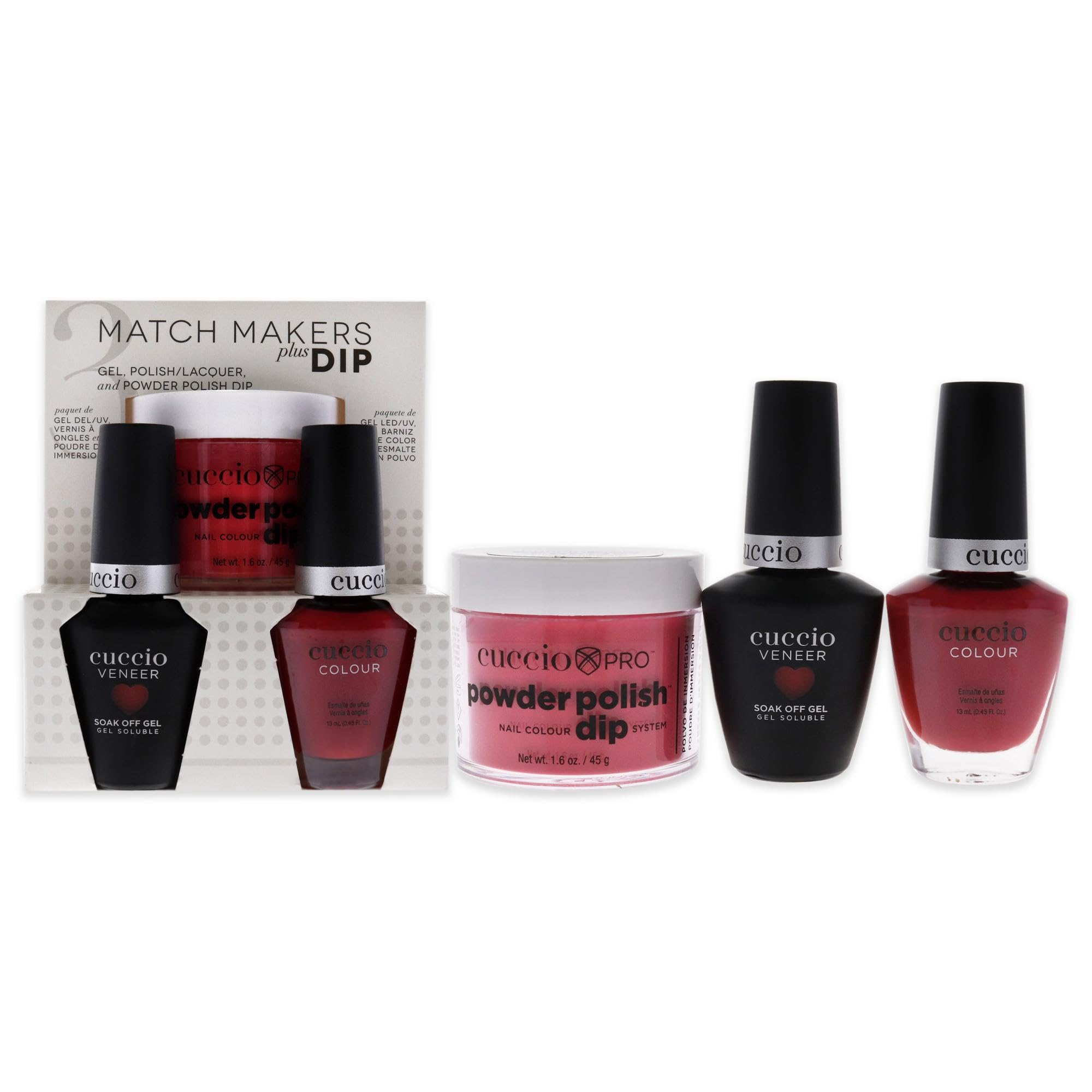 Kit De Baño De Uñas Cuccio Colour Matchmakers Plus Gaia, Kit De 3 Piezas - Venta Internacional.