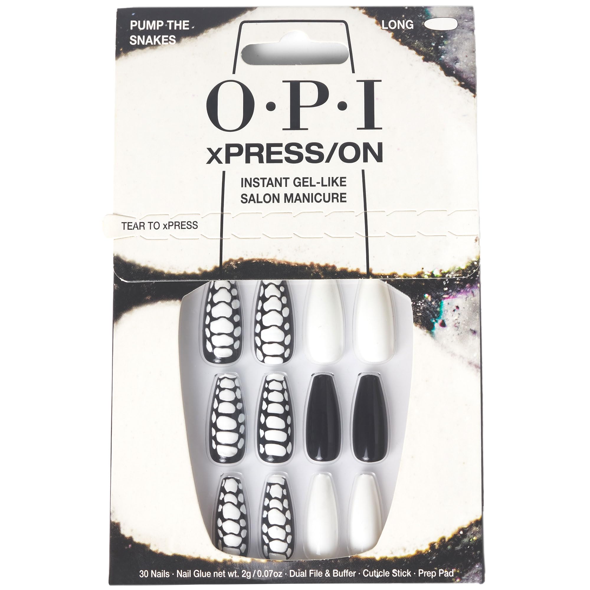 Foto 2 pulgar | Press On Nails Opi Xpress/on Pump The Snakes Snakeskin - Venta Internacional.