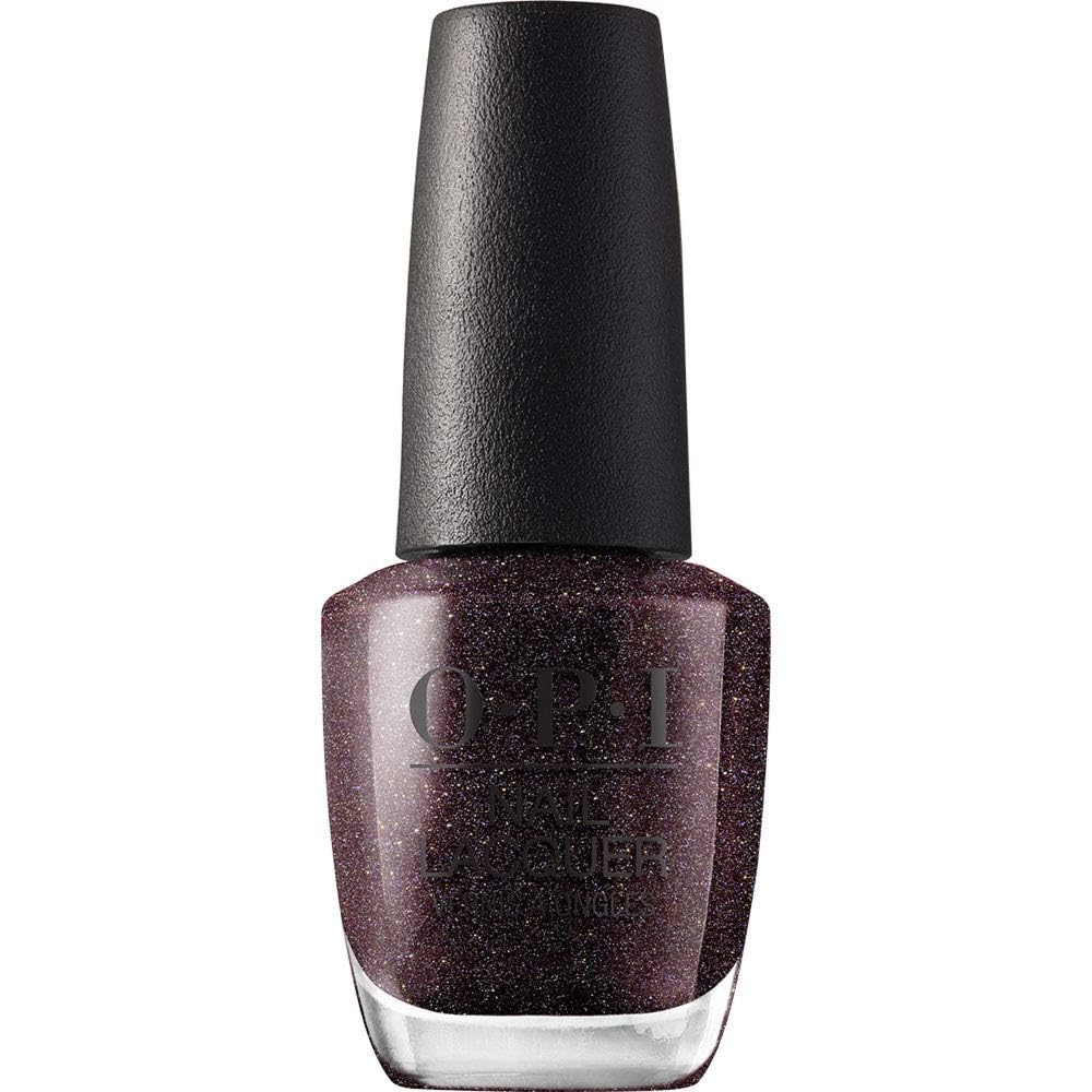 Esmalte De Uñas Opi Nail Lacquer My Private Jet Black Shimmer - Venta Internacional.