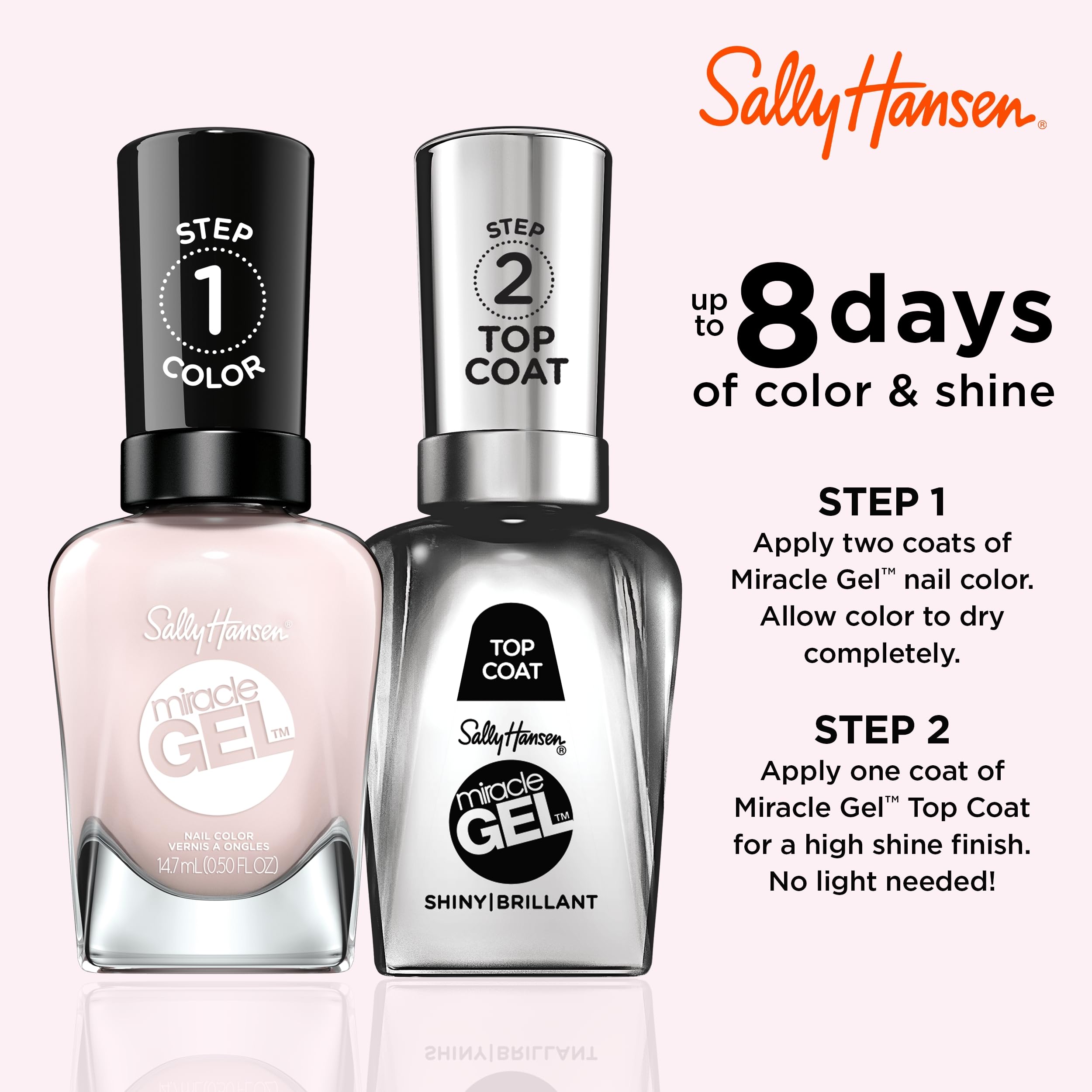 Foto 6 pulgar | Esmalte De Uñas Sally Hansen Miracle Gel™ Little Peony Pink - Venta Internacional.