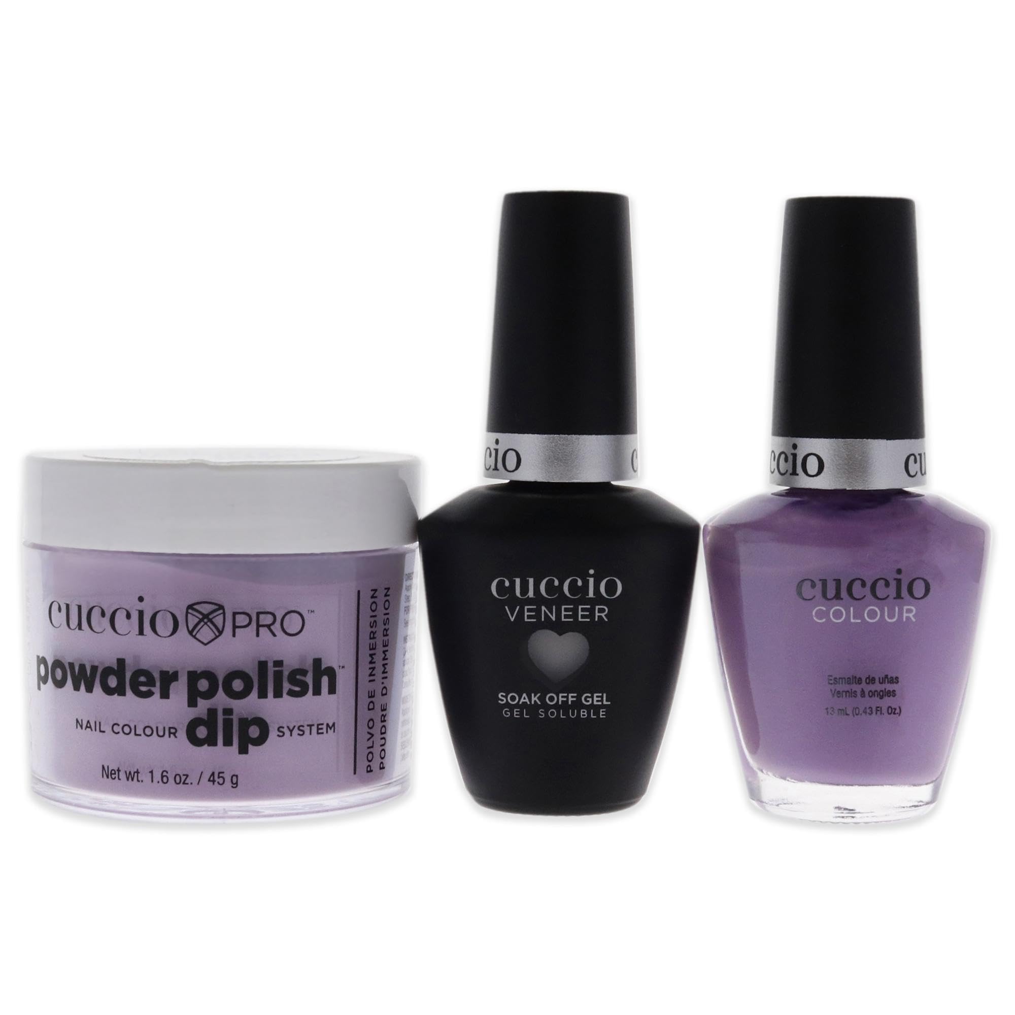 Foto 3 pulgar | Kit De Baño Para Uñas Cuccio Colour Matchmakers Plus Peace, Love & Purple - Venta Internacional.