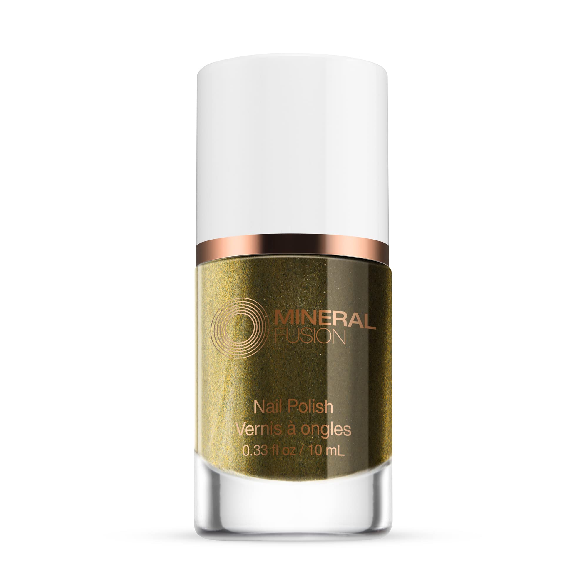 Esmalte De Uñas Mineral Fusion Gold Rush Dark Glitter 10 Ml - Venta Internacional.