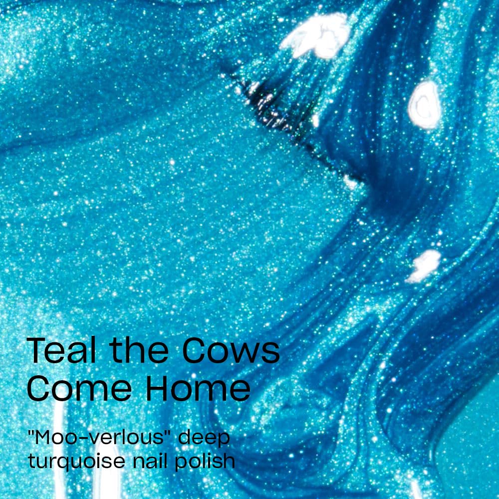 Foto 4 pulgar | Esmalte De Uñas Opi Nail Lacquer Teal The Cows Come Home Blue - Venta Internacional.