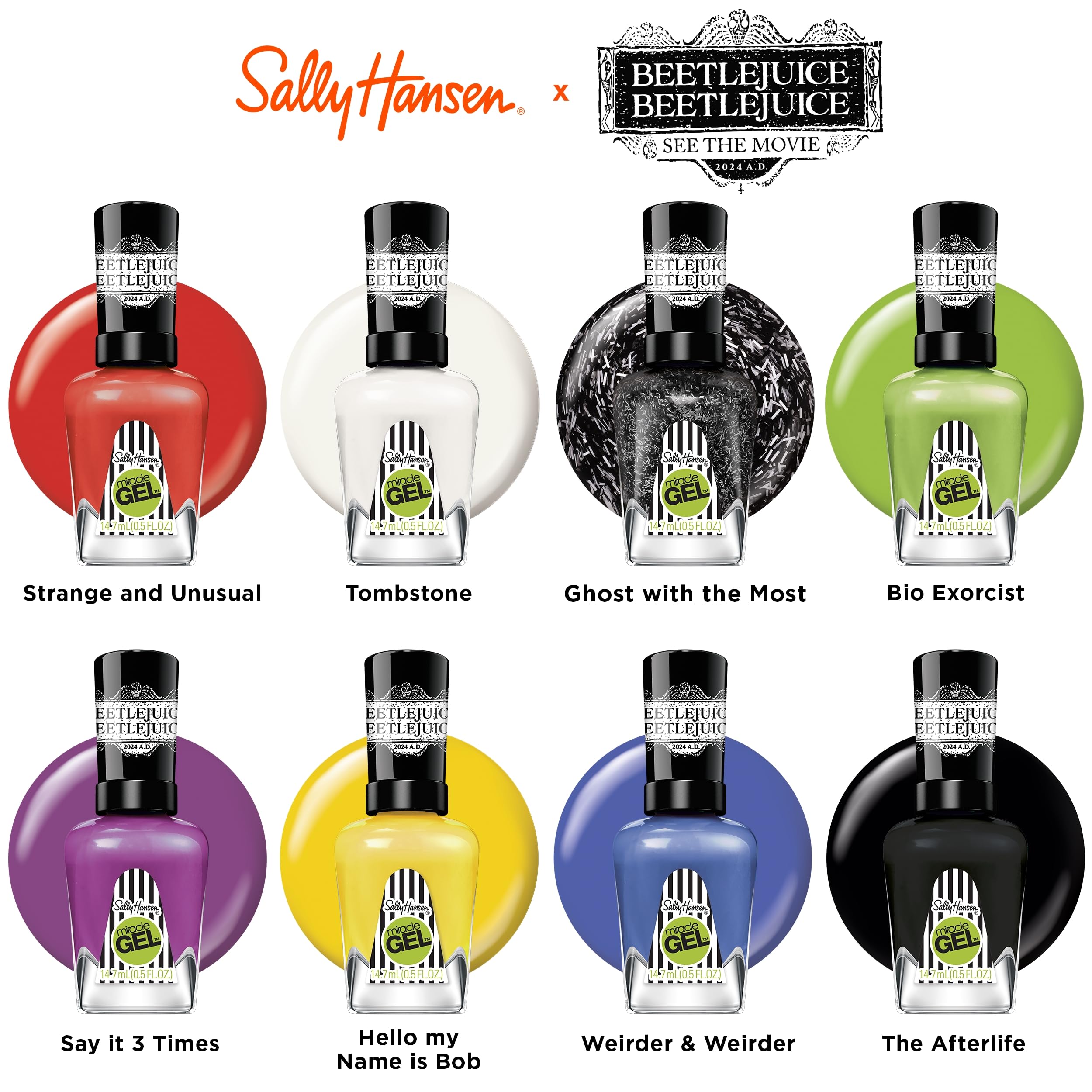 Foto 4 pulgar | Esmalte De Uñas Sally Hansen Miracle Gel™ Beetlejuice Afterlife - Venta Internacional.