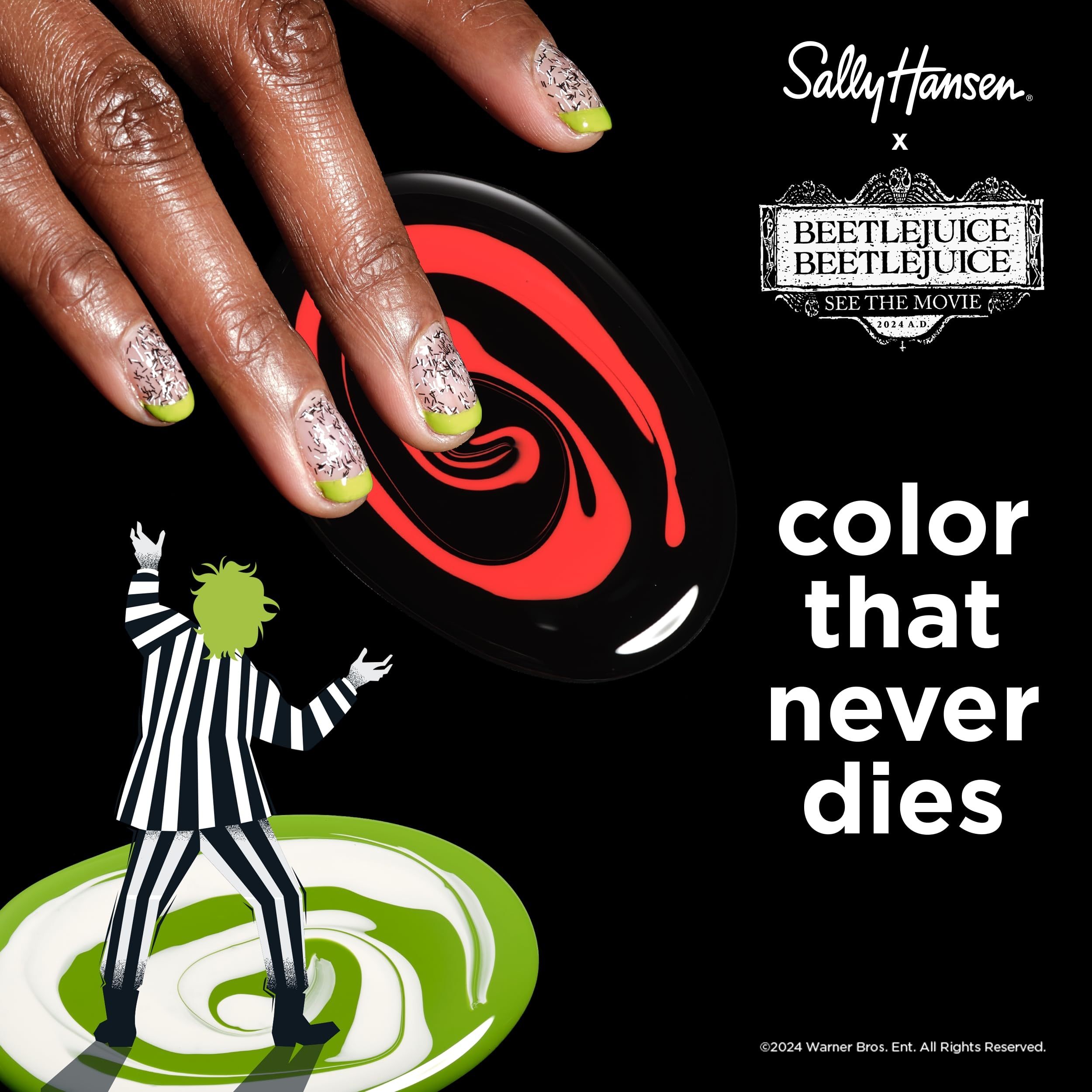 Foto 5 pulgar | Esmalte De Uñas Sally Hansen Miracle Gel™ Beetlejuice Afterlife - Venta Internacional.