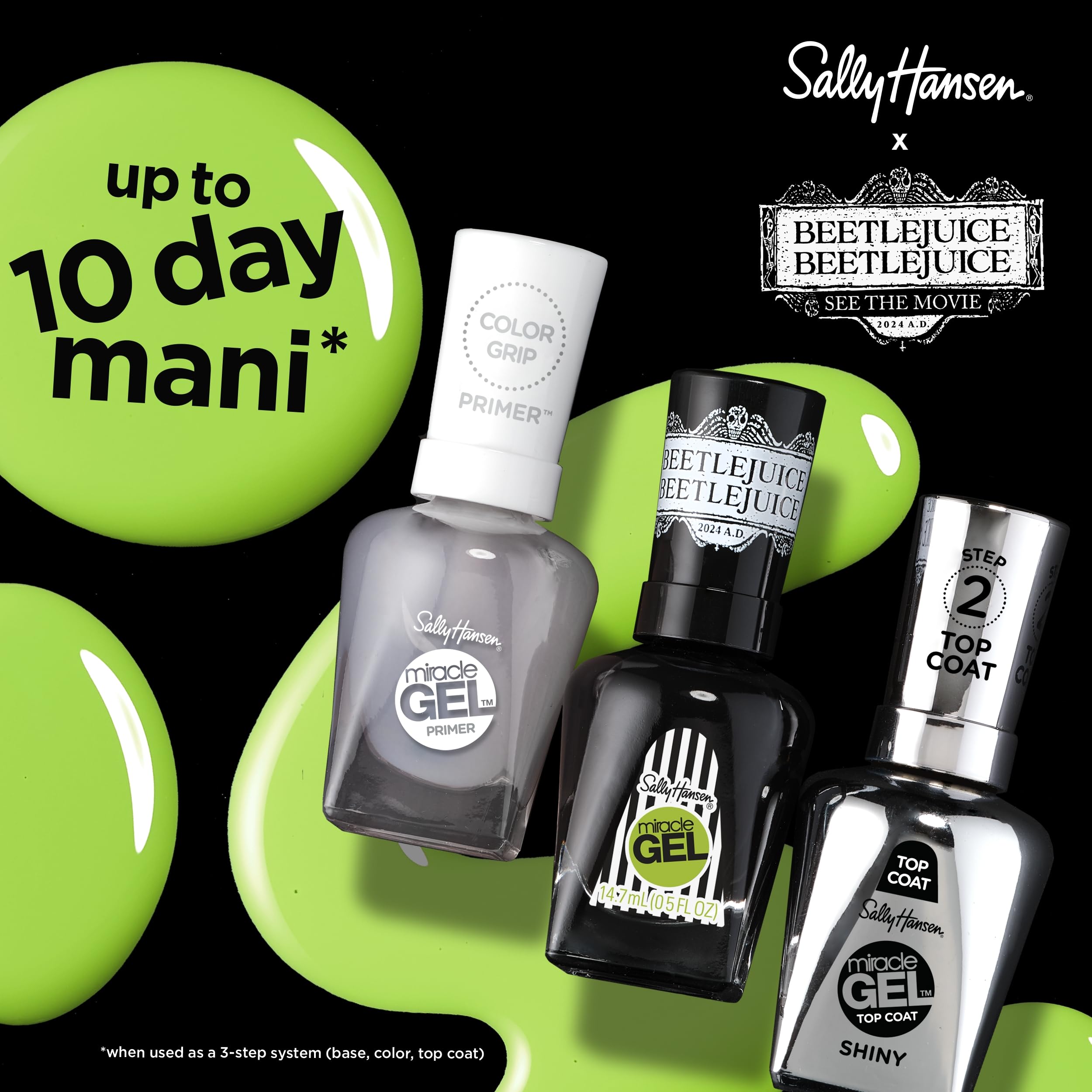 Foto 7 pulgar | Esmalte De Uñas Sally Hansen Miracle Gel™ Beetlejuice Afterlife - Venta Internacional.