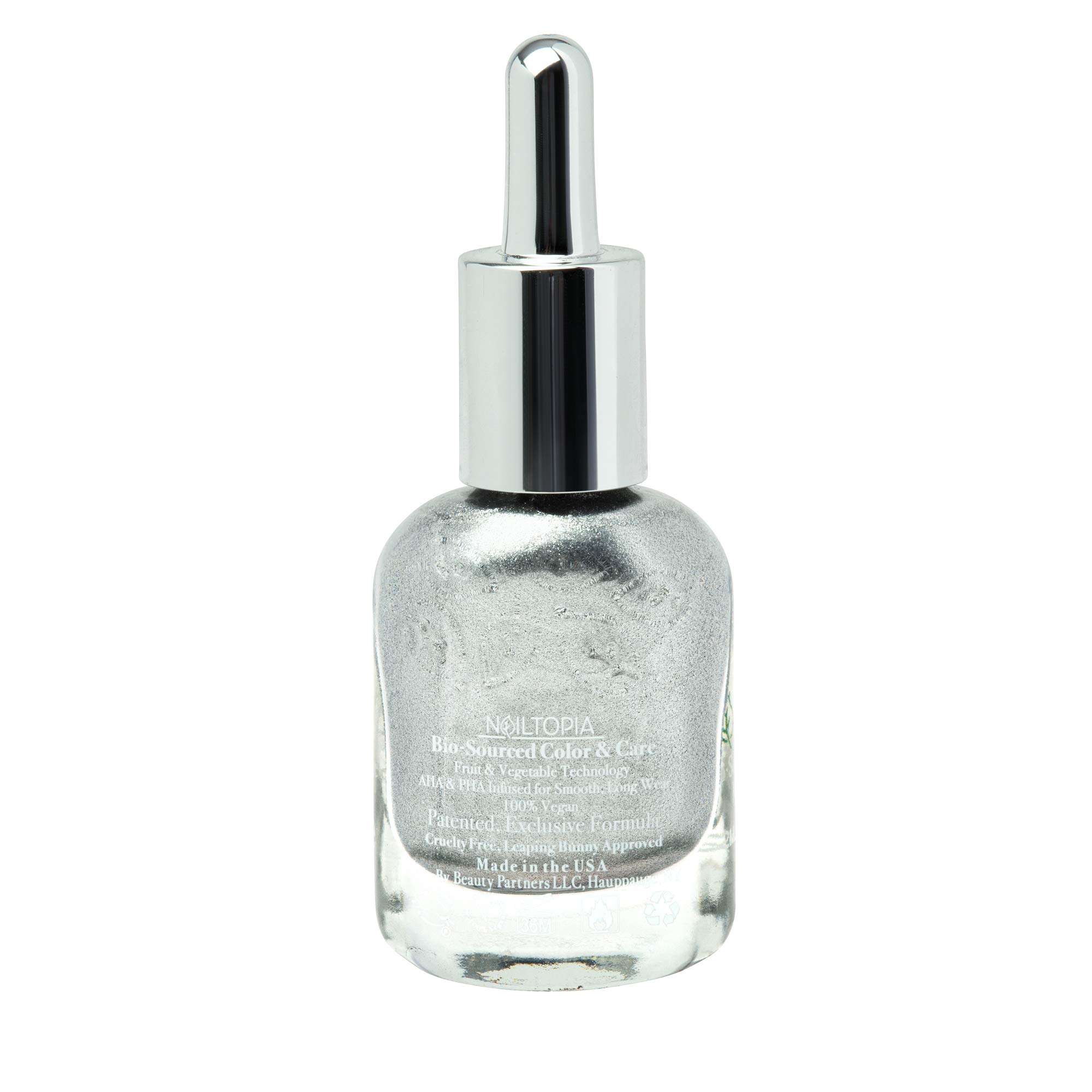 Foto 3 pulgar | Esmalte De Uñas Nailtopia Dynasty Shimmer Silver, 12 Ml, Sin Astillas - Venta Internacional.