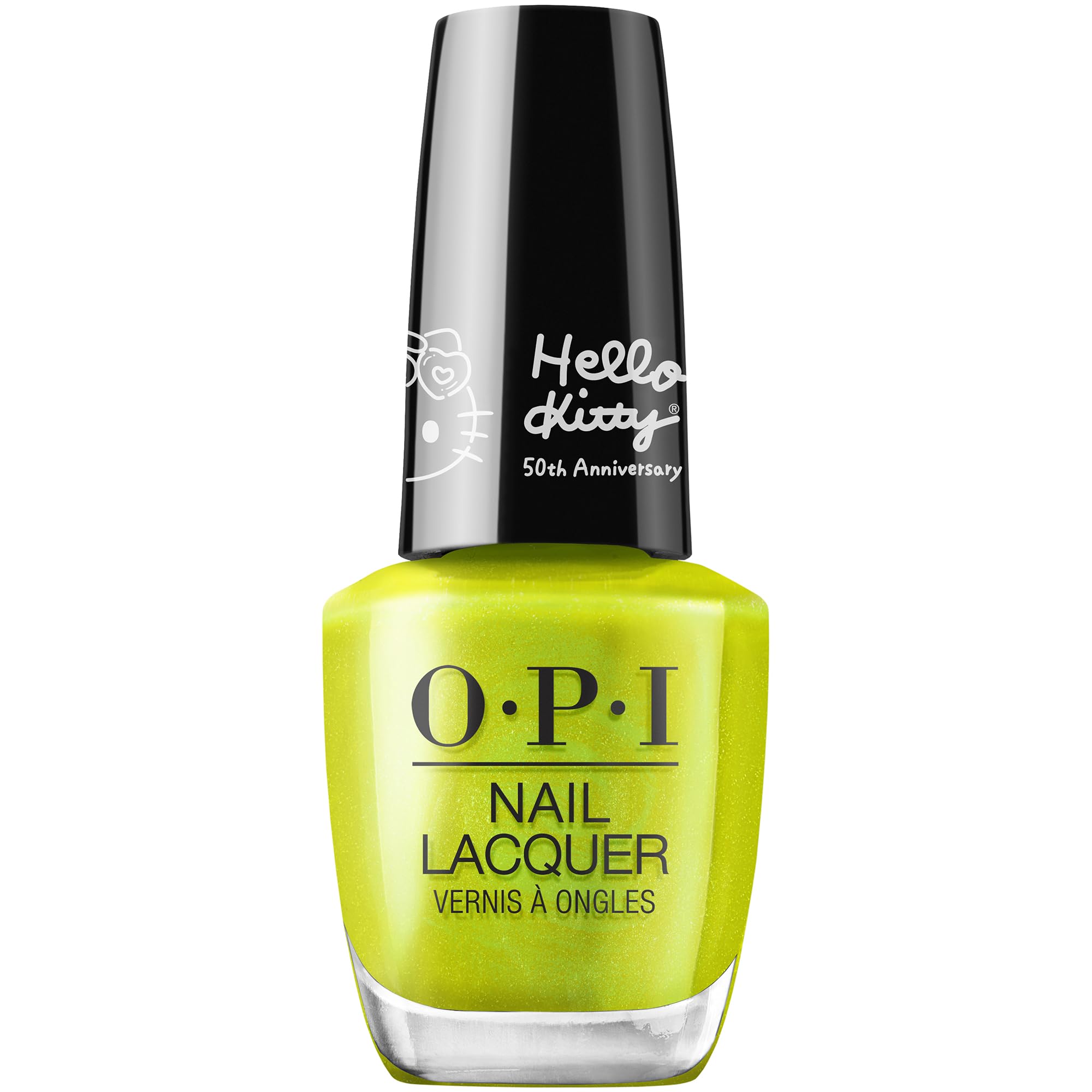 Esmalte De Uñas Opi Hello Kindness Bright Green Shimmer Hello Kitty - Venta Internacional.