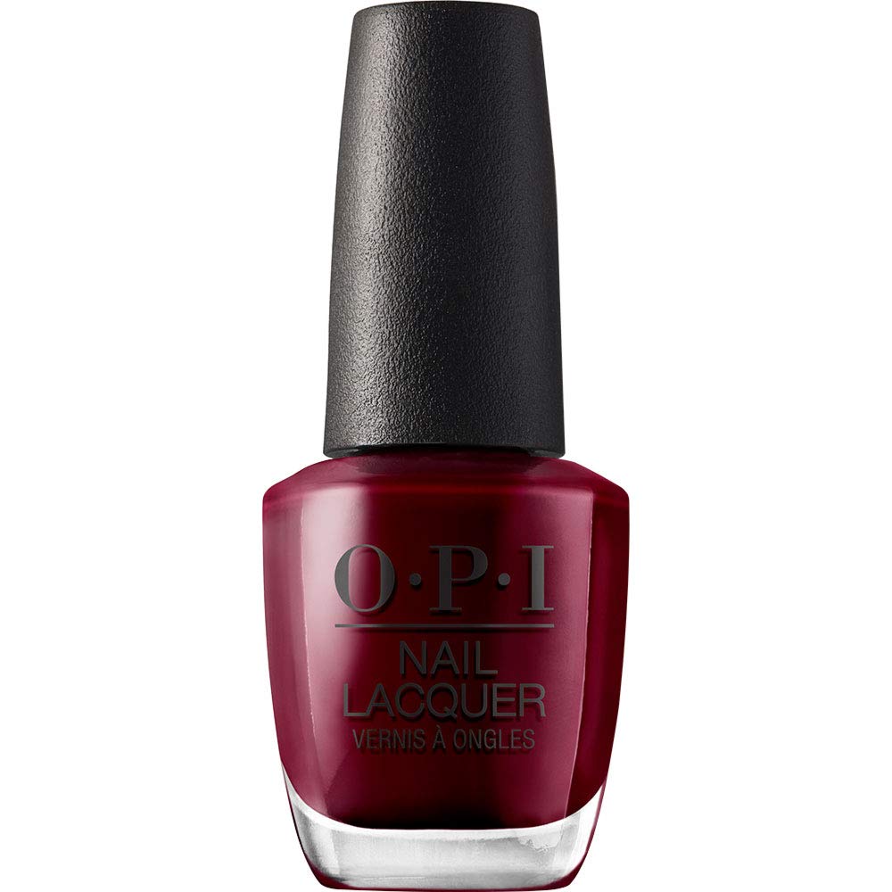 Esmalte De Uñas Opi Nail Lacquer Malaga Wine Dark Red Vegan - Venta Internacional.