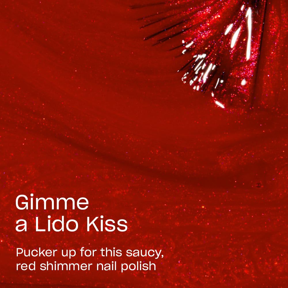 Foto 4 pulgar | Esmalte De Uñas Opi Nail Lacquer Gimme A Lido Kiss Bright Red - Venta Internacional.