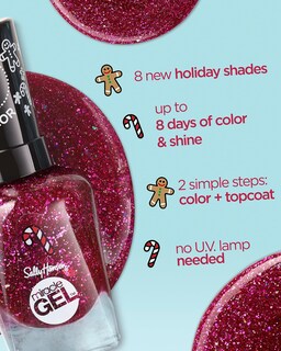 Foto 4 | Esmalte De Uñas Sally Hansen Miracle Gel™ Holiday Gold Glitter - Venta Internacional.