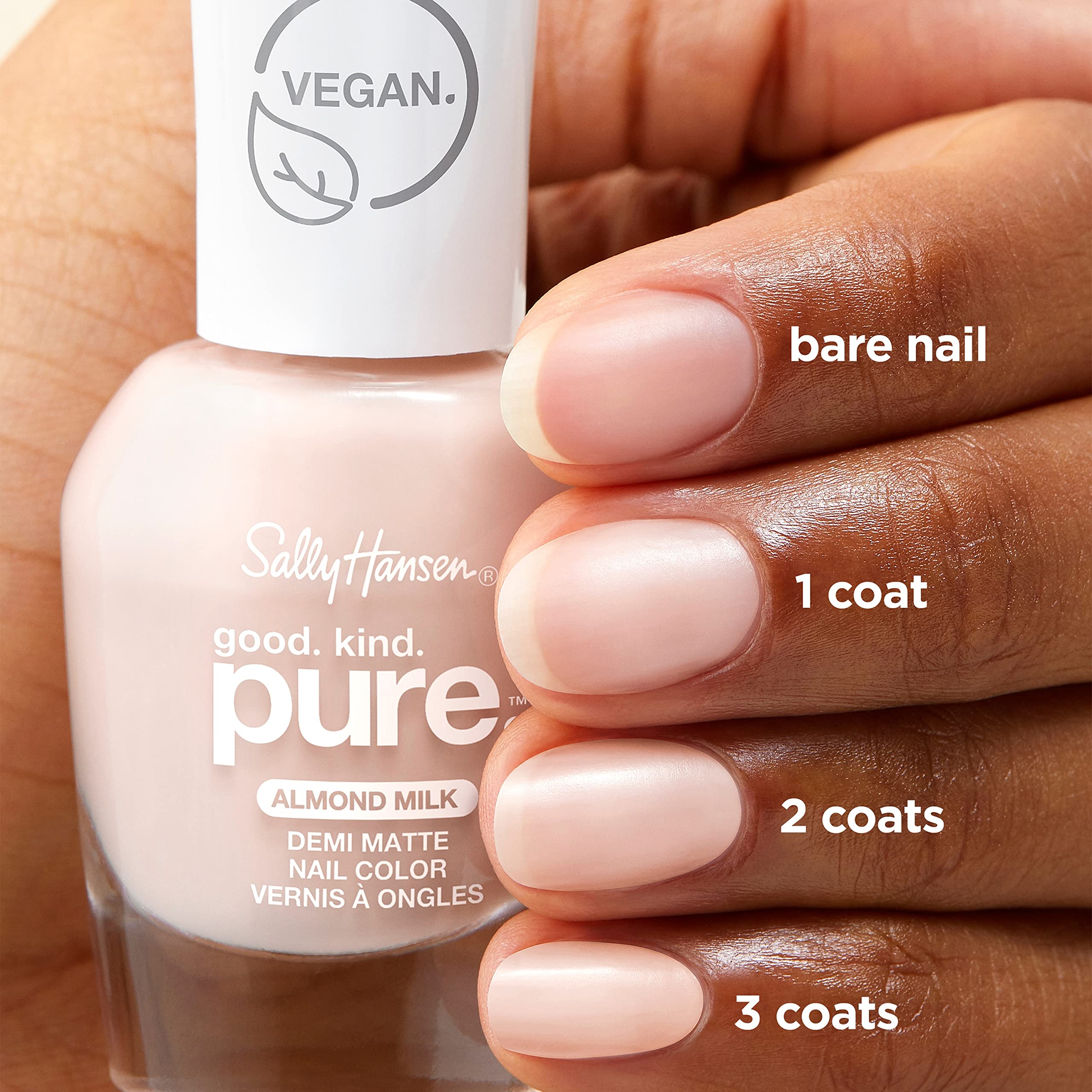 Foto 5 pulgar | Color De Uñas Sally Hansen Good.kind.pure Demi Matte Almond Milk - Venta Internacional.