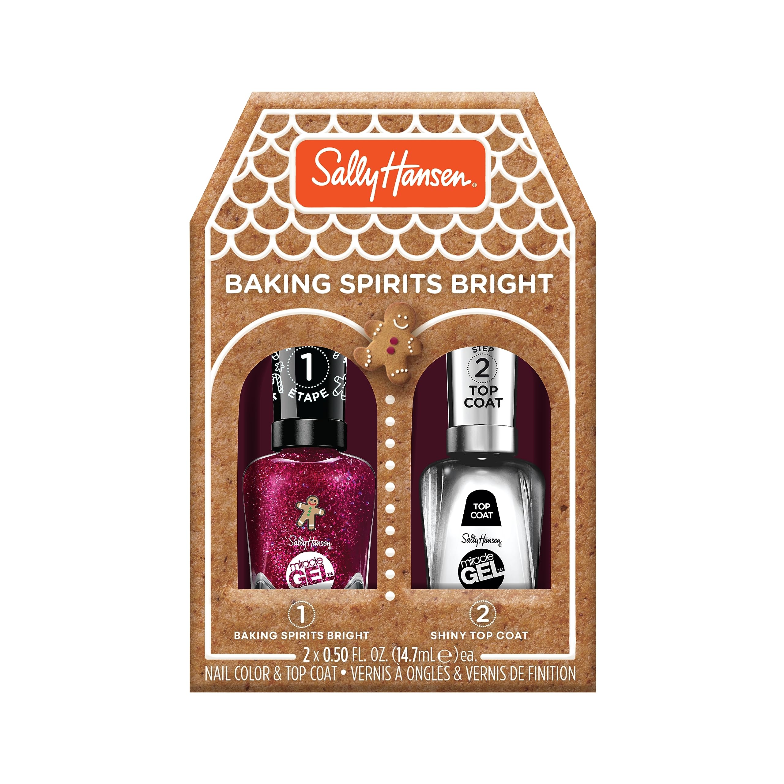 Esmalte De Uñas Sally Hansen Miracle Gel™ Holiday Baking Duo - Venta Internacional.