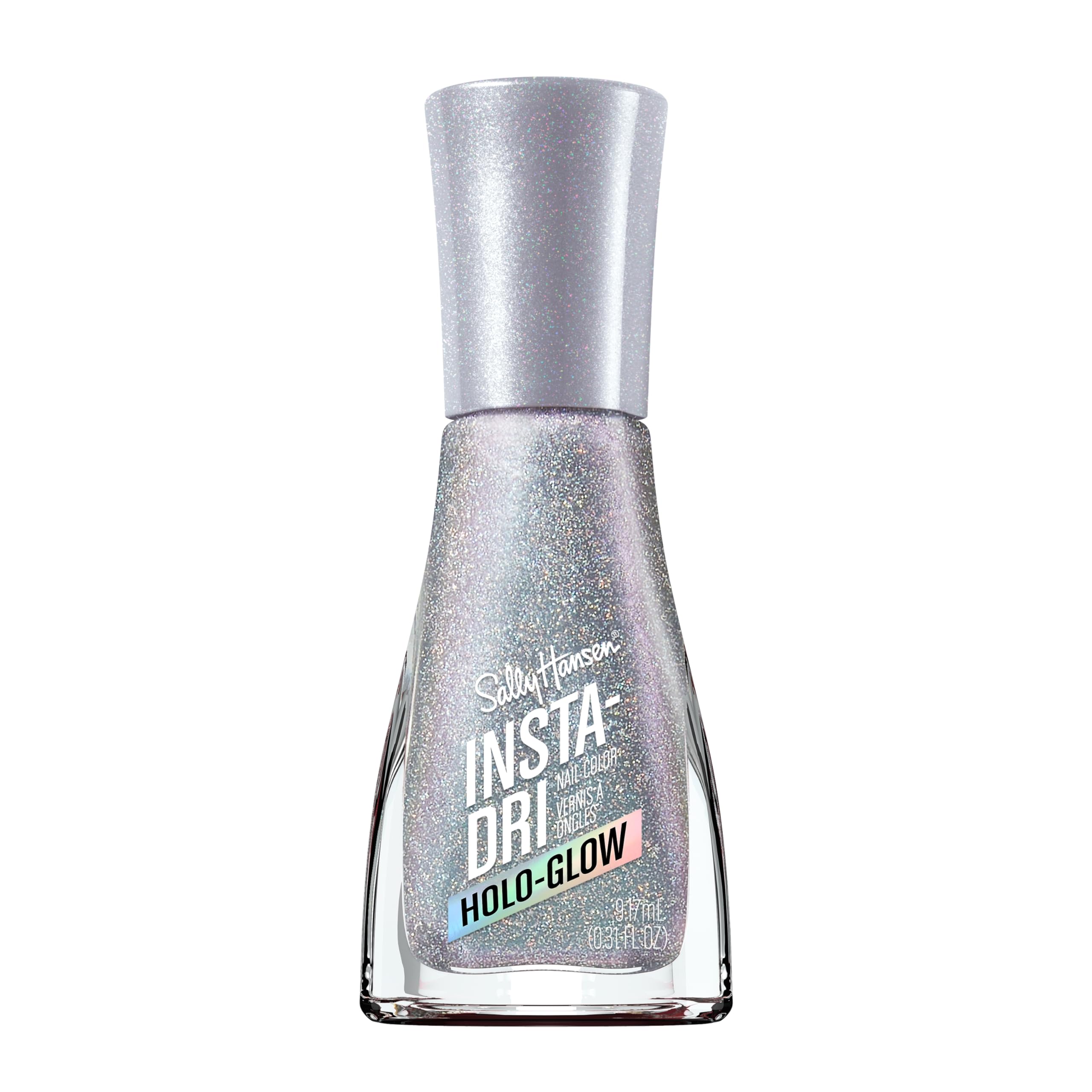Esmalte De Uñas Sally Hansen Insta-dri  Holo-glow Silver - Venta Internacional.