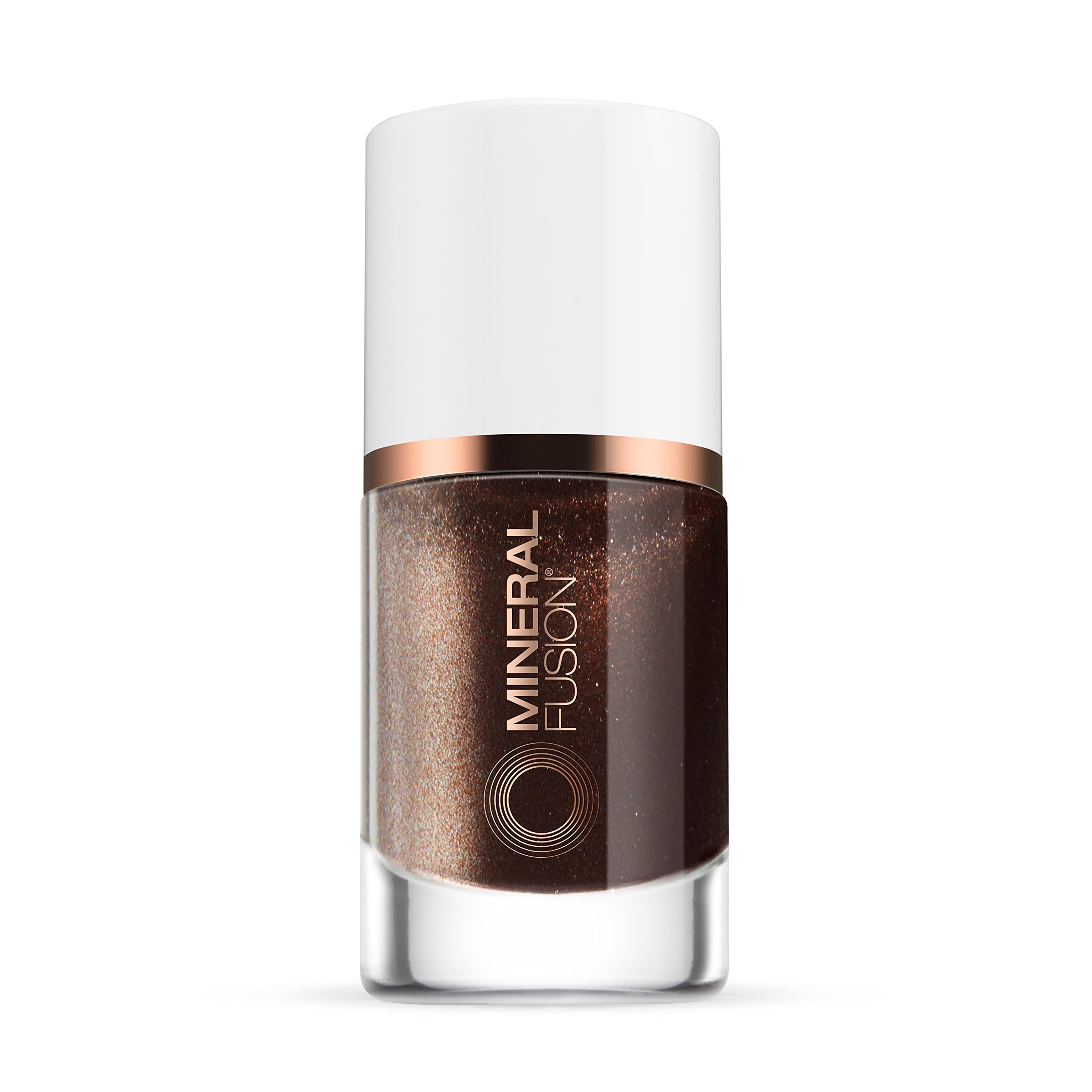 Esmalte De Uñas Mineral Fusion Rosé All Day Pink Glitter 10 Ml - Venta Internacional.