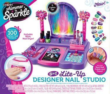Foto 3 | Diseñador De Uñas Cra-z-art Shimmer 'n Sparkle 8 En 1 Lite-up - Venta Internacional.