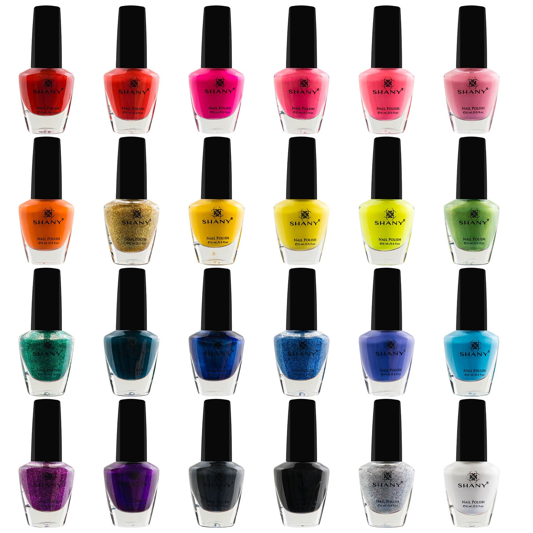 Set De Esmaltes De Uñas Shany Cosmopolitan, 24 Colores, 15 Ml, Secado Rápido - Venta Internacional.