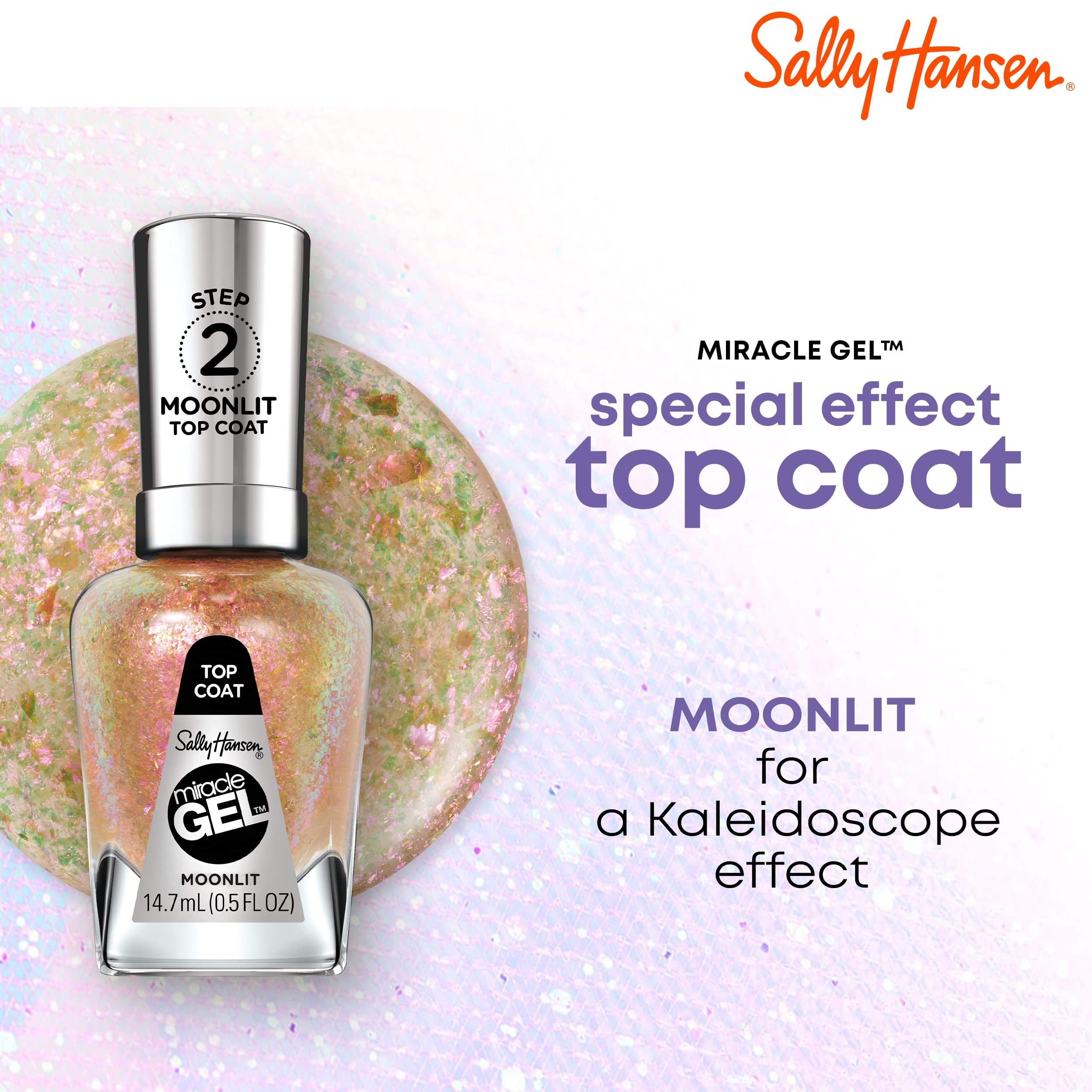 Foto 6 pulgar | Esmalte De Uñas Sally Hansen Miracle Gel™ Moonlit Top Coat - Venta Internacional.