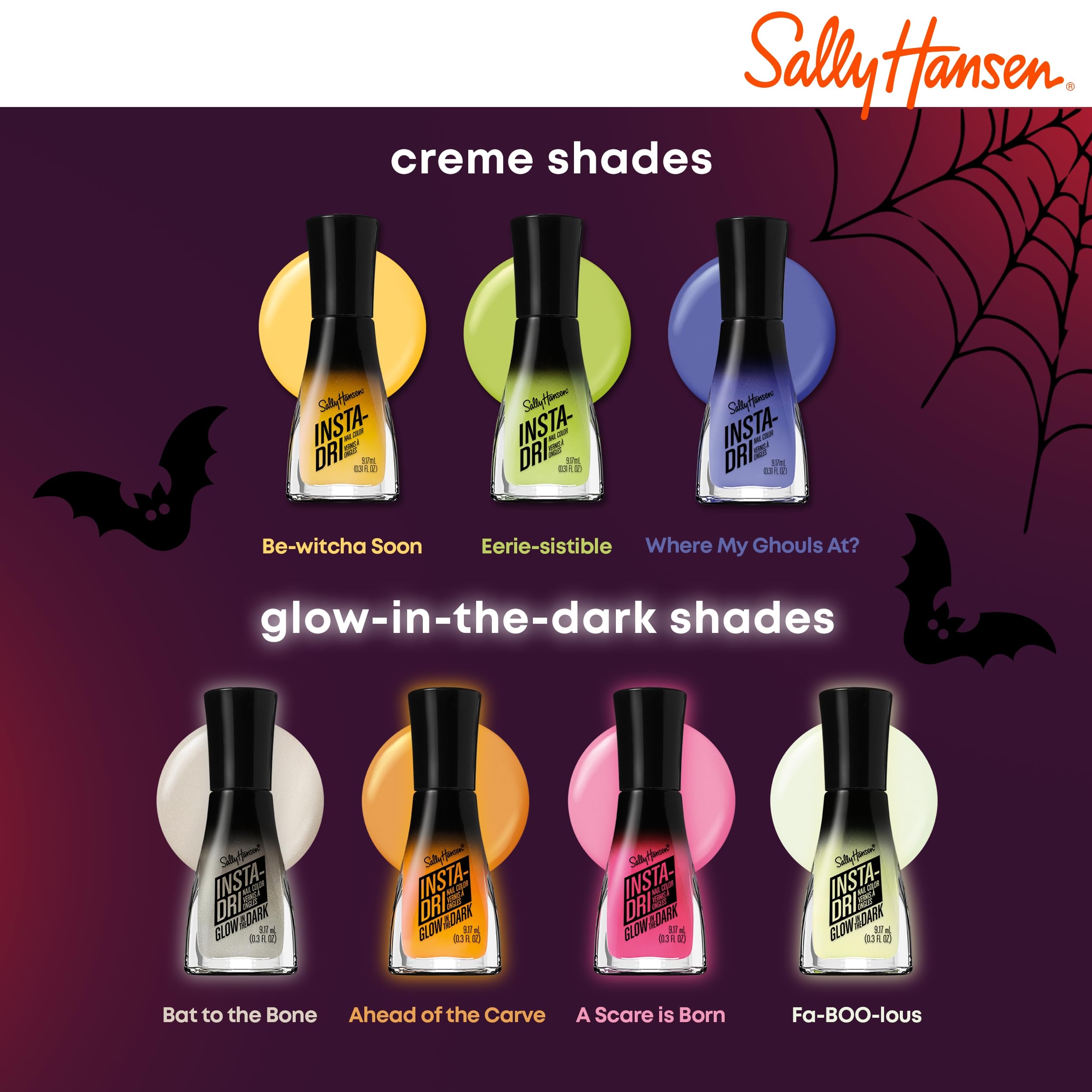 Foto 8 pulgar | Esmalte De Uñas Sally Hansen Insta-dri Halloween Eerie-sistible 9ml - Venta Internacional.