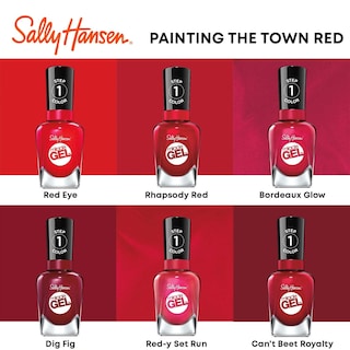 Foto 7 | Esmalte De Uñas Sally Hansen Miracle Gel™ Bordeaux Glow Red - Venta Internacional.