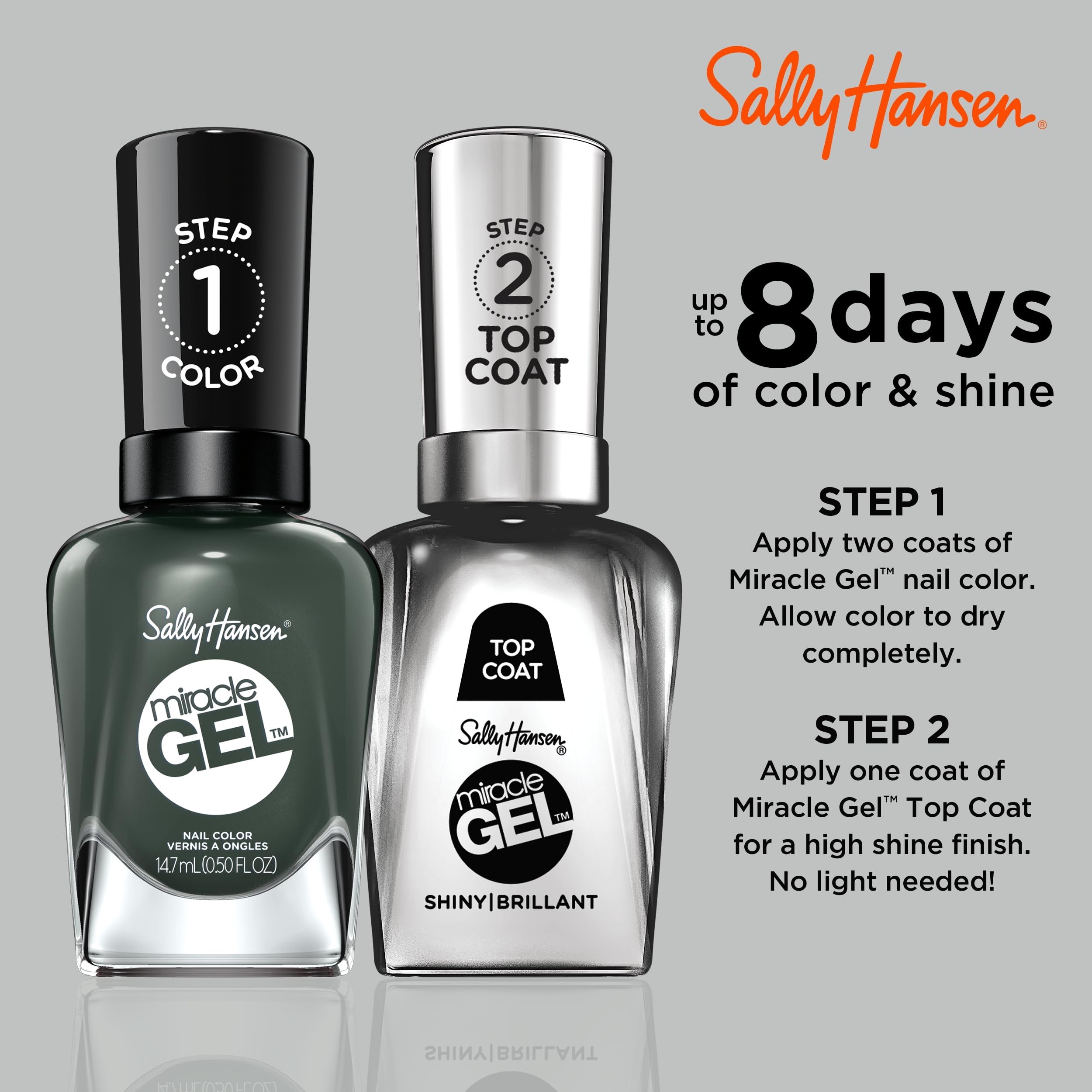 Foto 5 | Esmalte De Uñas Sally Hansen Miracle Gel™ Leaf Me Be Green - Venta Internacional.