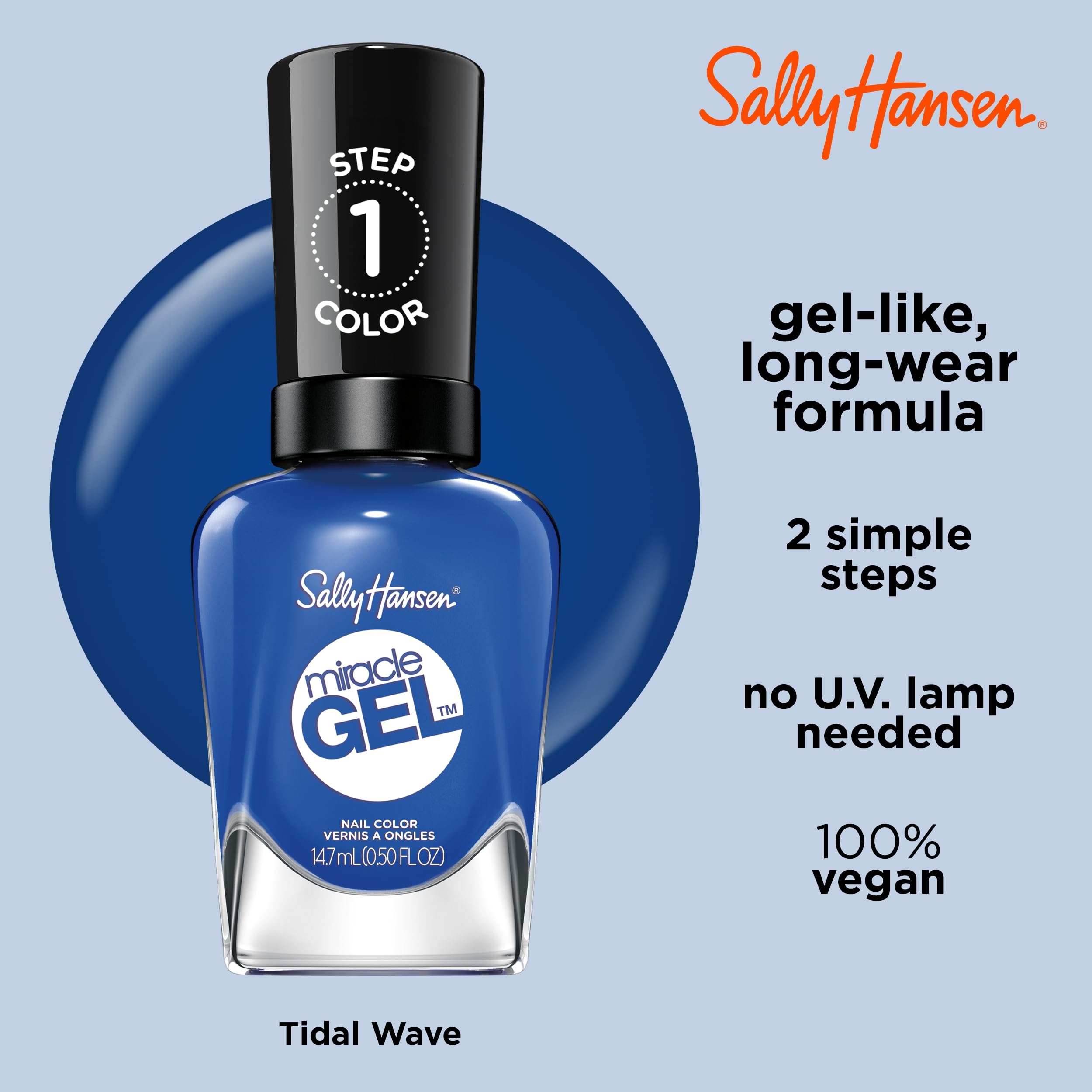 Foto 5 pulgar | Esmalte De Uñas Sally Hansen Miracle Gel™ Tidal Wave Blue - Venta Internacional.