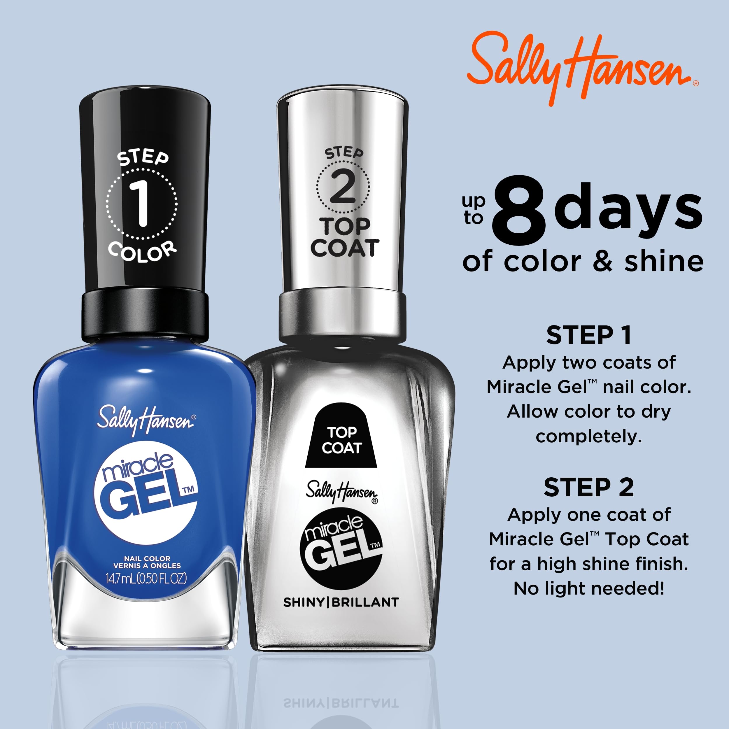 Foto 5 | Esmalte De Uñas Sally Hansen Miracle Gel™ Tidal Wave Blue - Venta Internacional.