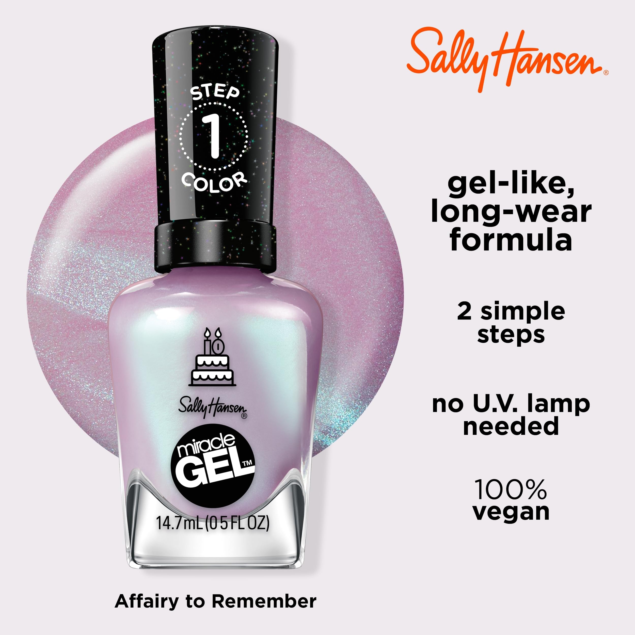 Foto 4 | Esmalte De Uñas Sally Hansen Miracle Gel One Gel Of A Party - Venta Internacional.