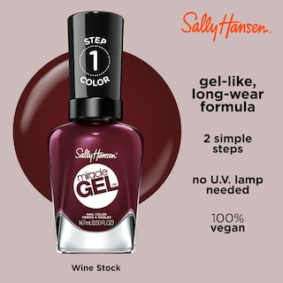Foto 4 | Esmalte De Uñas Sally Hansen Miracle Gel™ Wine Stock Red - Venta Internacional.