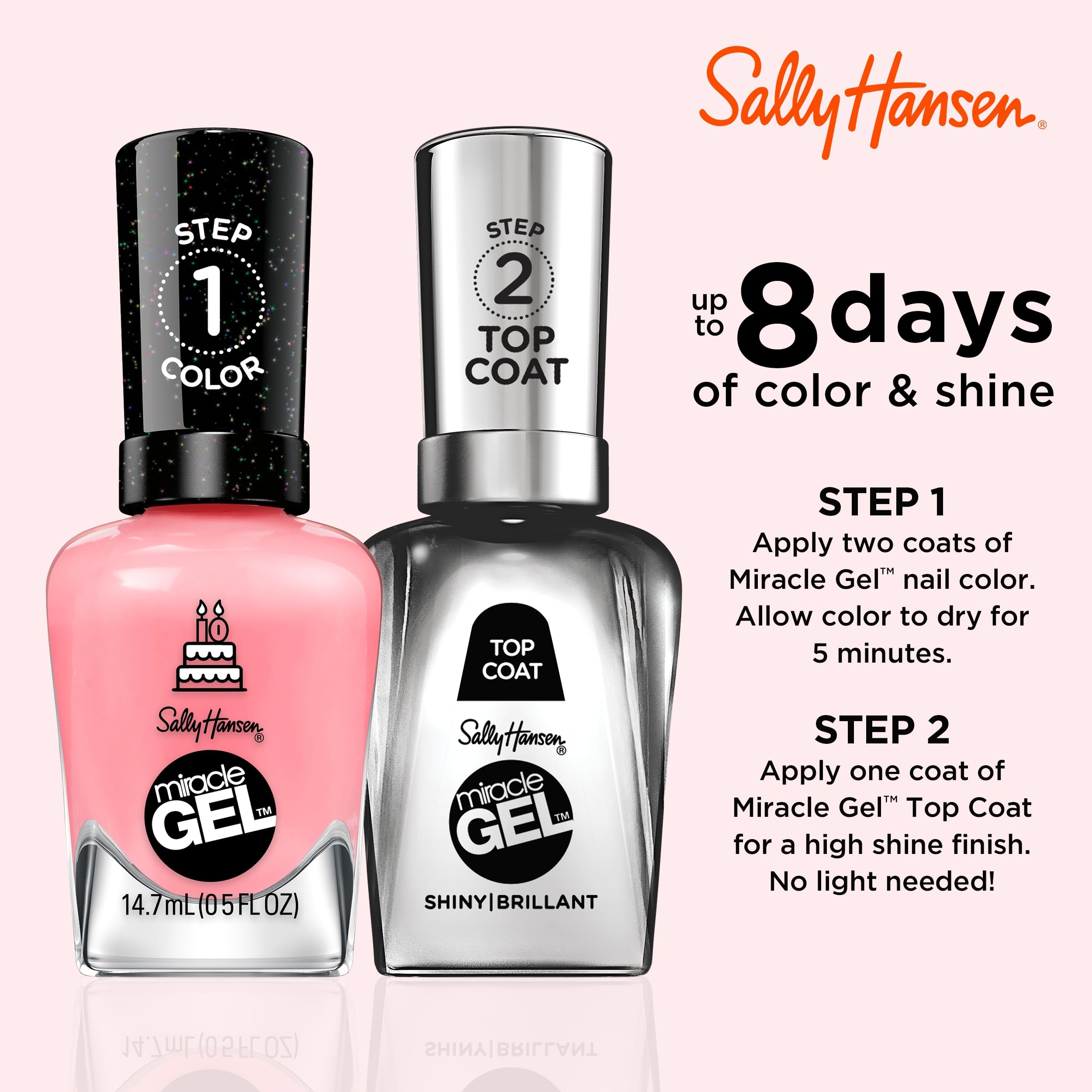 Foto 6 | Esmalte De Uñas Sally Hansen Miracle Gel™ One Gel Of A Party Pink - Venta Internacional.