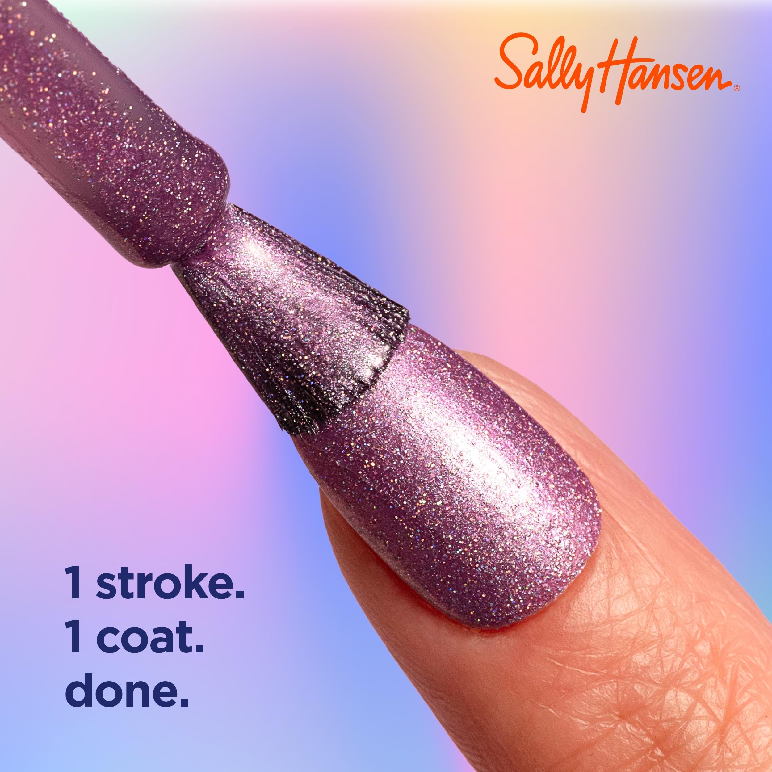Foto 3 pulgar | Esmalte De Uñas Sally Hansen Insta-dri  Holo-glow Chrome Zone - Venta Internacional.