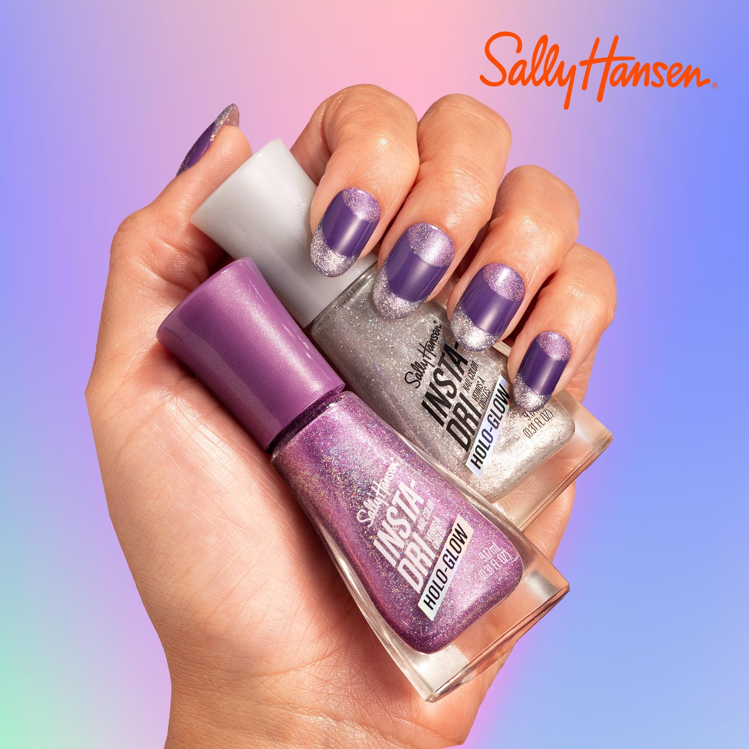 Foto 6 pulgar | Esmalte De Uñas Sally Hansen Insta-dri  Holo-glow Chrome Zone - Venta Internacional.