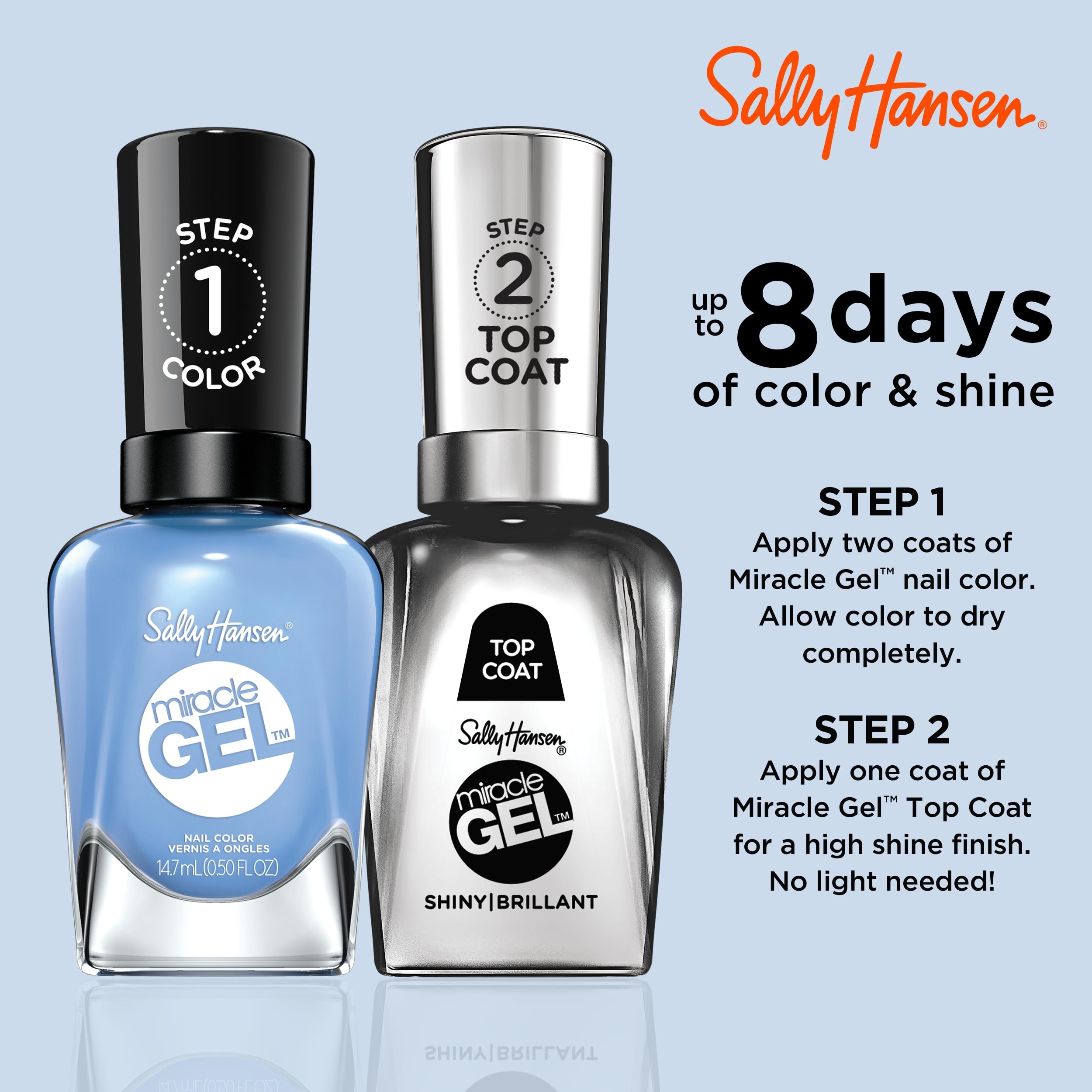 Foto 6 pulgar | Esmalte De Uñas Sally Hansen Miracle Gel™ Sugar Fix Blue - Venta Internacional.