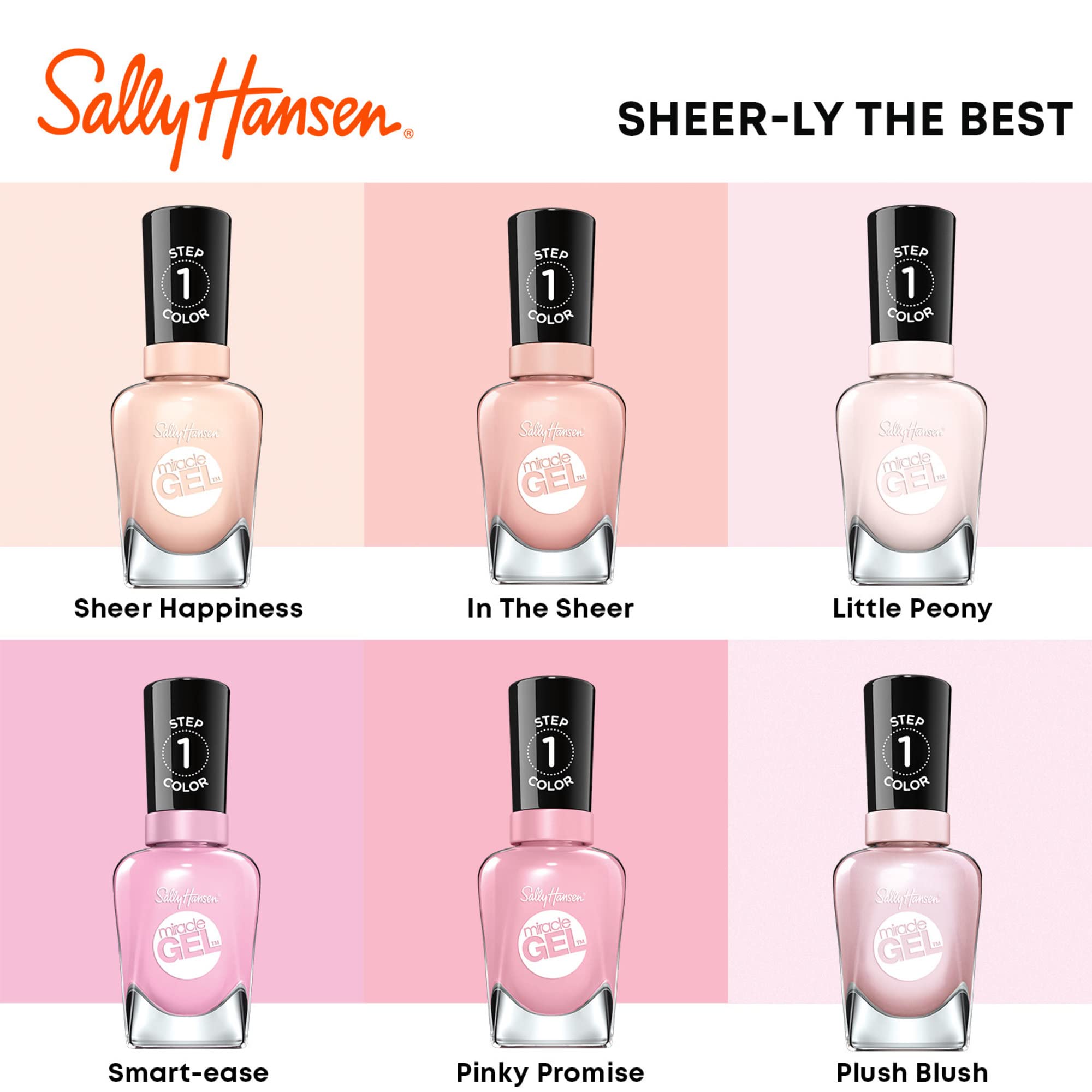 Foto 5 pulgar | Esmalte De Uñas Sally Hansen Miracle Gel™ Smartease Pink - Venta Internacional.