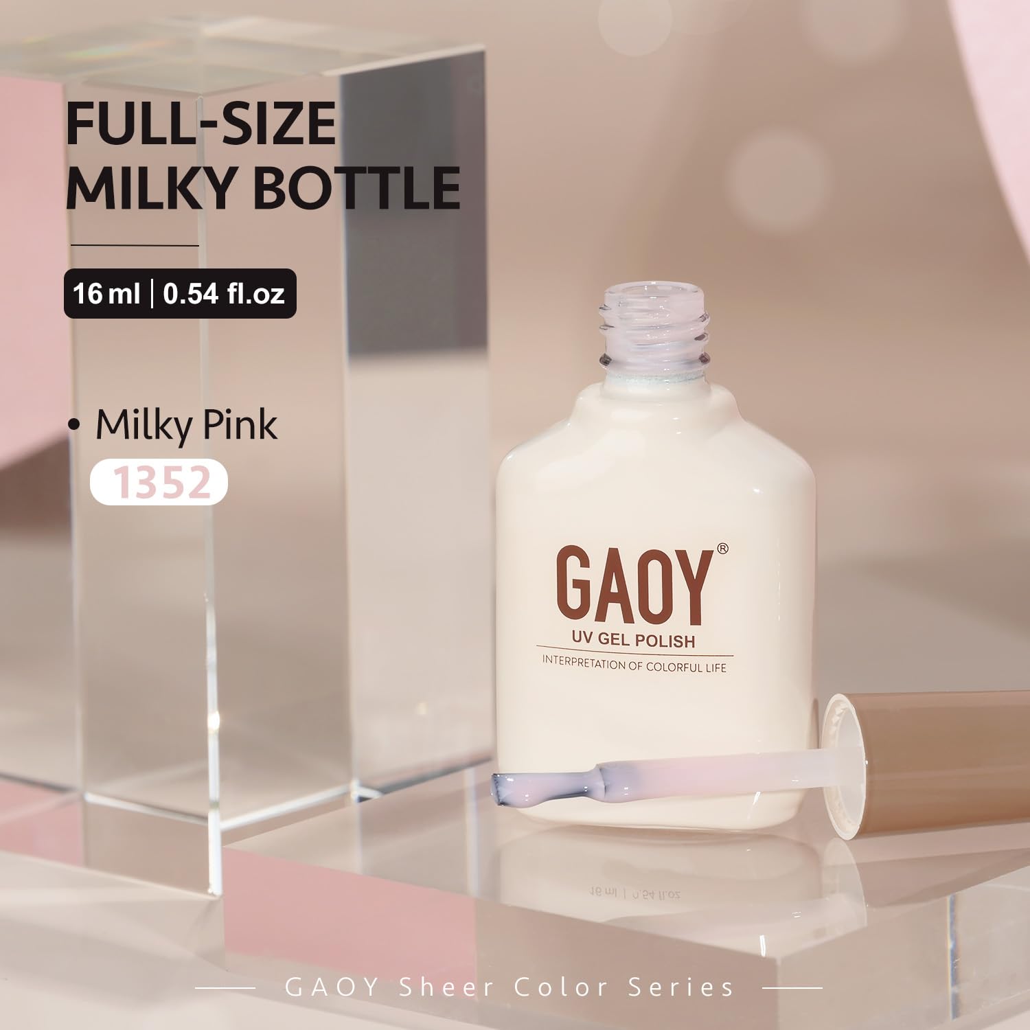 Foto 8 pulgar | Esmalte De Uñas En Gel Gaoy Sheer Light Pink, 16 Ml, Uv Light Cure - Venta Internacional.