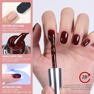 Foto 6 | Esmalte De Uñas En Gel Gaoy Red, 16 Ml, Soak Off Uv Light 1149 Cherry - Venta Internacional.