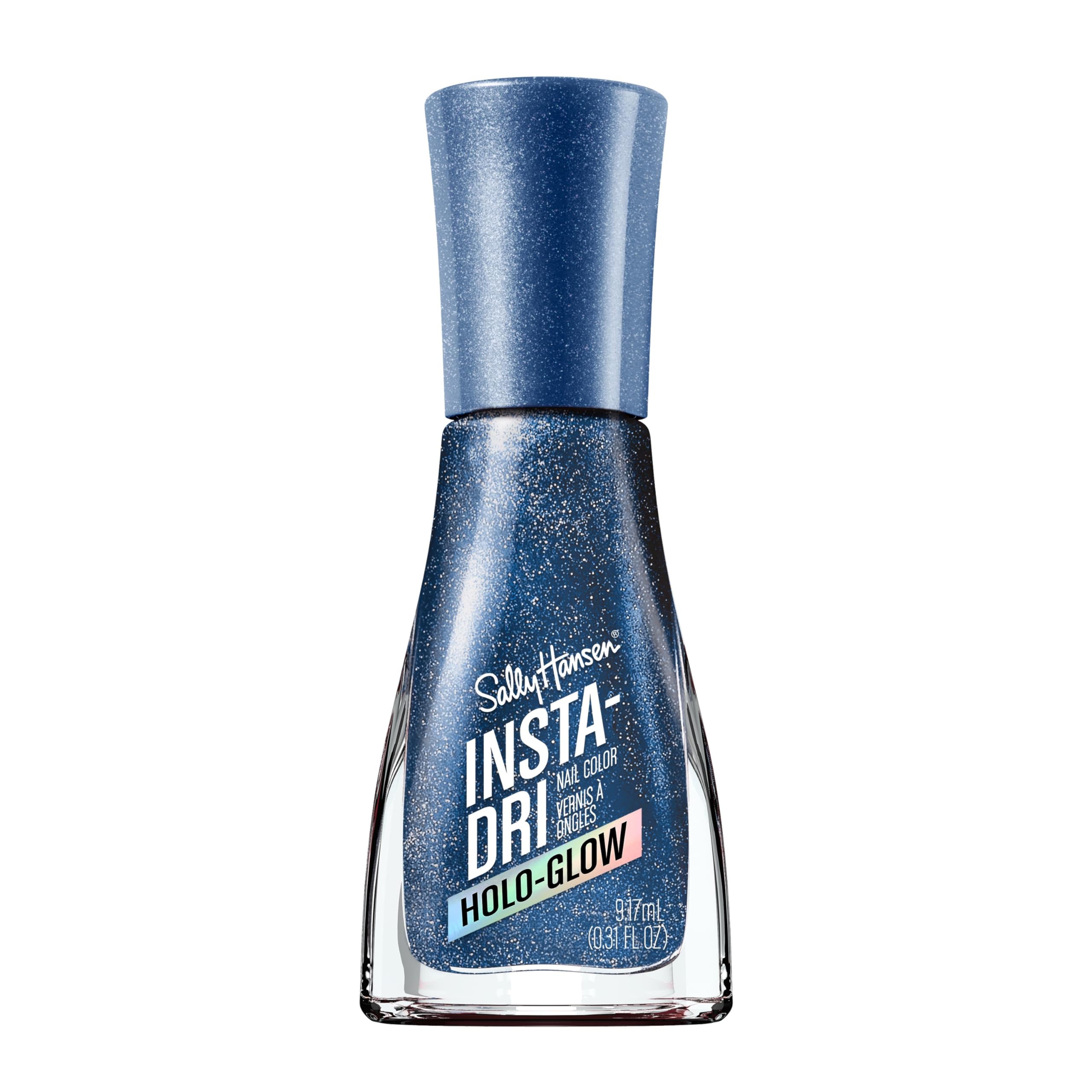 Esmalte De Uñas Sally Hansen Insta-dri  Holo-glow Metallic Blue - Venta Internacional.