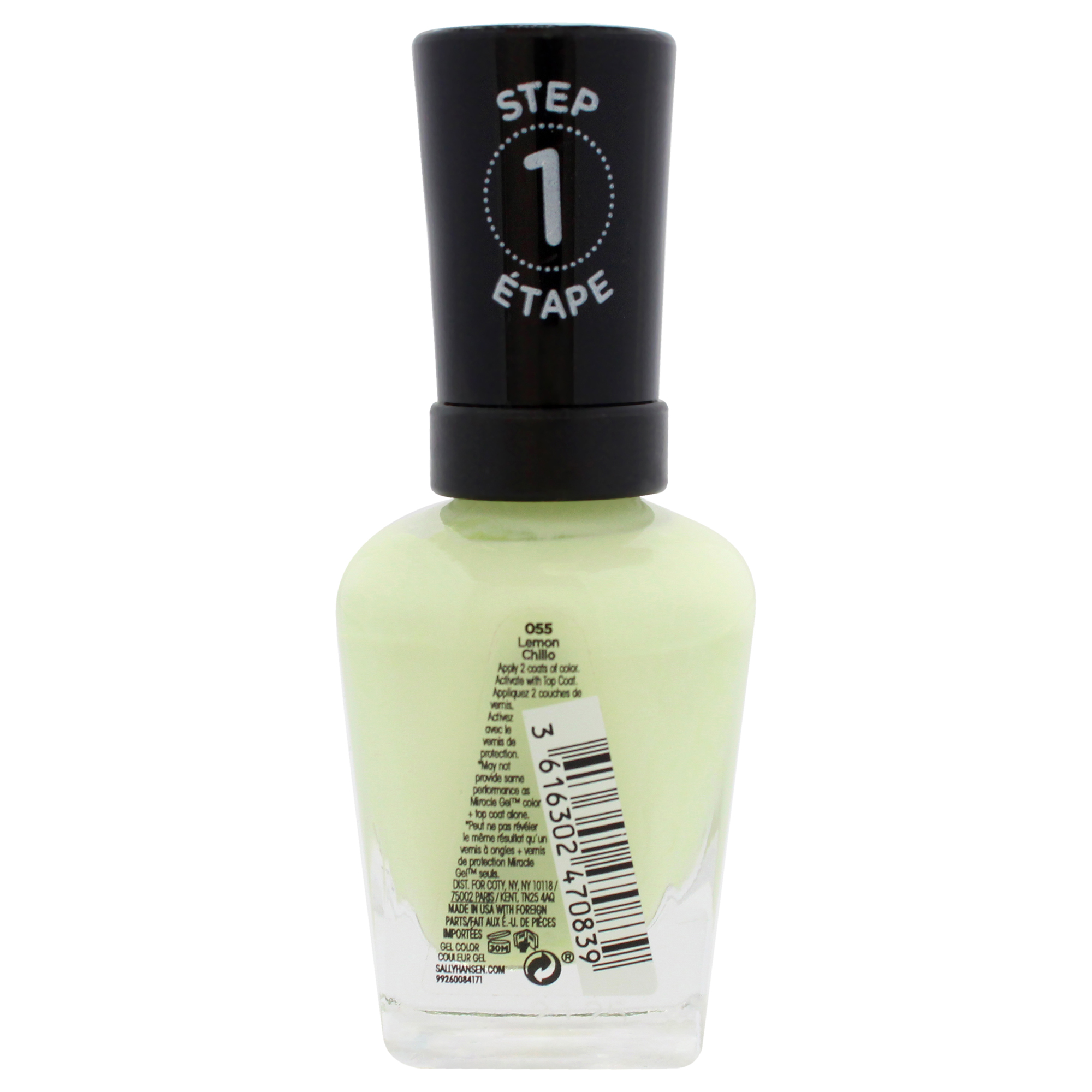 Foto 3 pulgar | Esmalte De Uñas Sally Hansen Miracle Gel 055 Lemon Chillo 15 Ml - Venta Internacional.