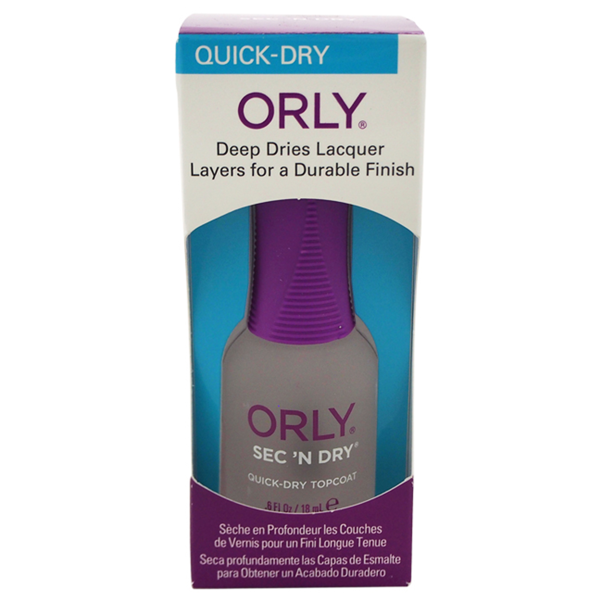 Foto 2 pulgar | Esmalte De Uñas Orly Topcoat Quick Dry 0.6 Oz - Venta Internacional.