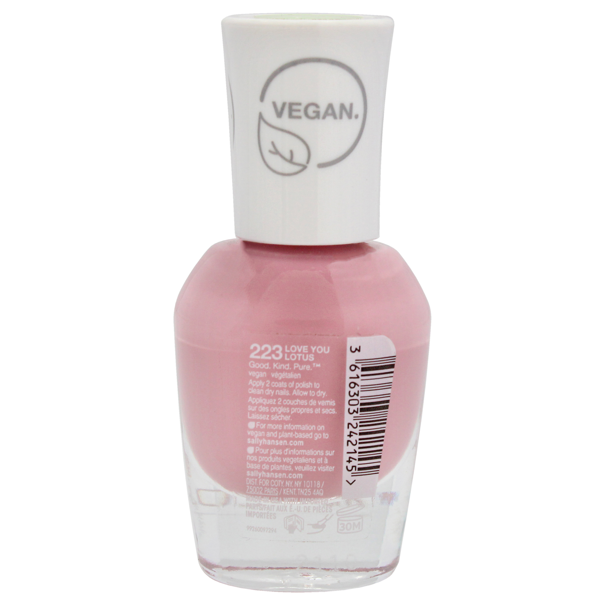 Esmalte De Uñas Sally Hansen Good Kind Pure Vegan 10 Ml 0.33 Fl. - Venta Internacional.