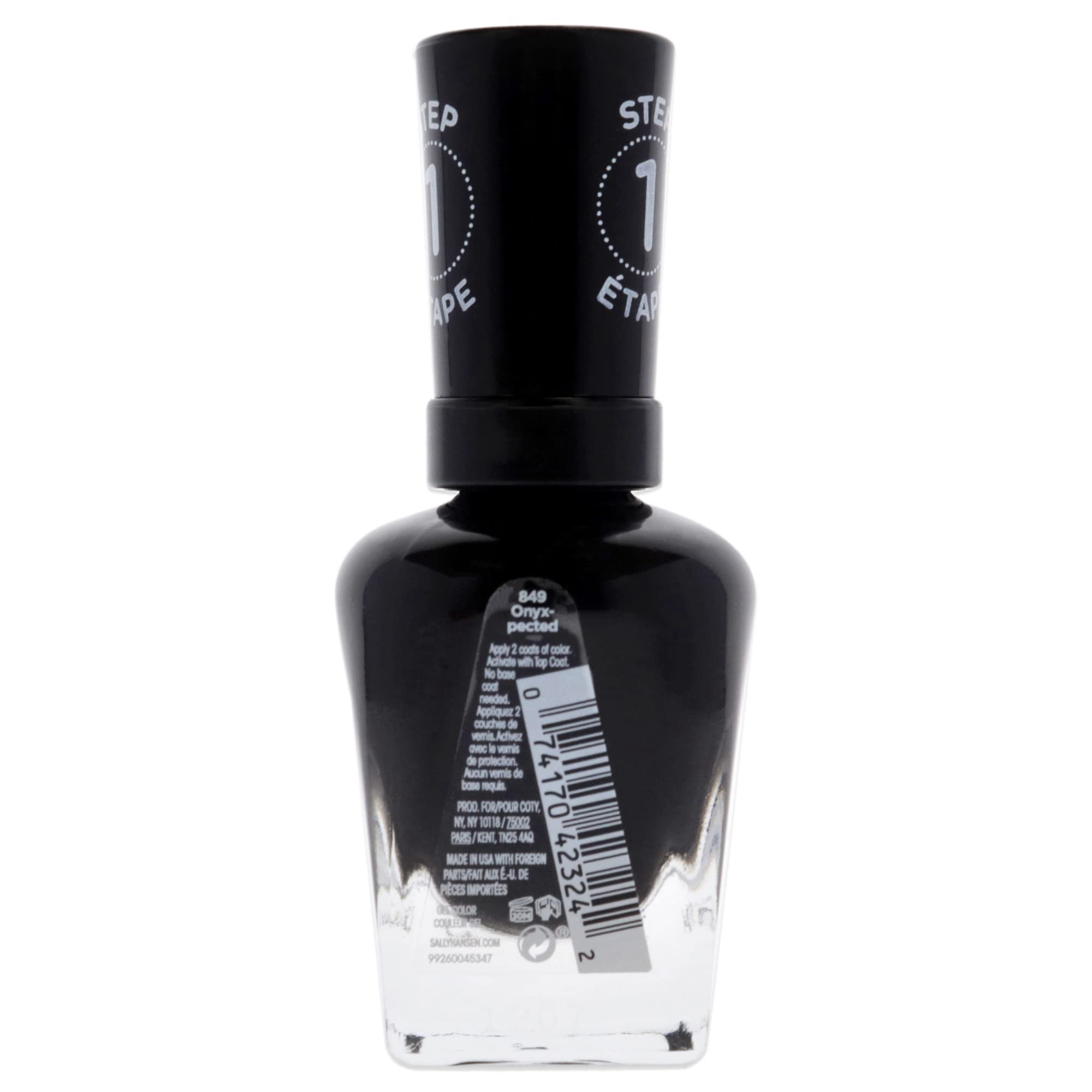 Foto 3 pulgar | Esmalte De Uñas Sally Hansen Miracle Gel Onyx-pected Black - Venta Internacional.