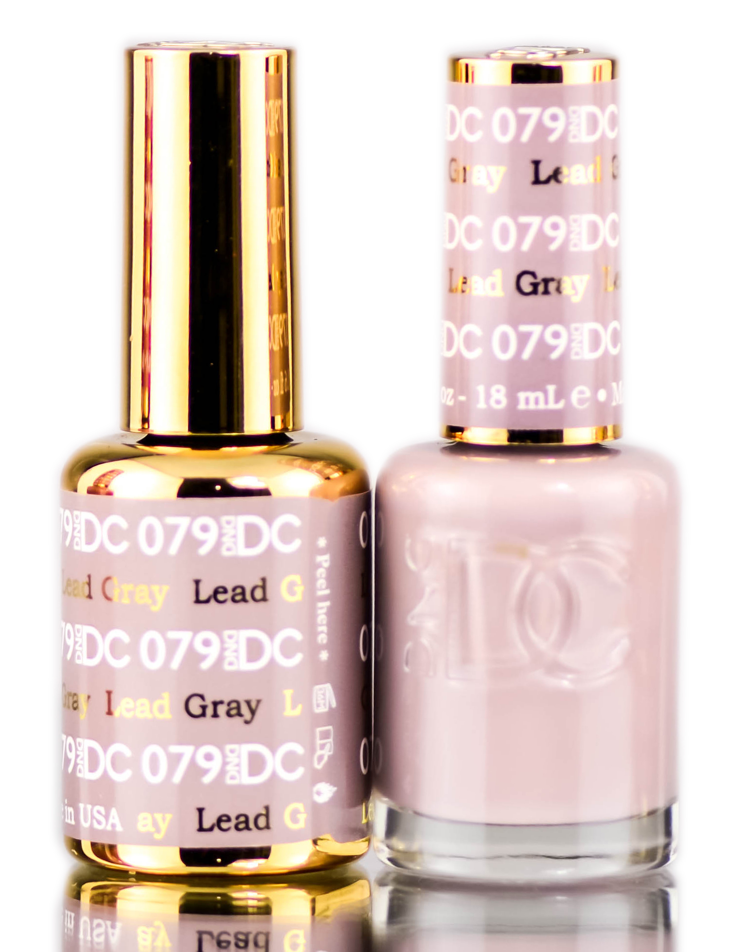 Foto 2 pulgar | Esmalte En Gel Dnd Dc Neutrals, Gris Plomo 079, 15 Ml - Venta Internacional.