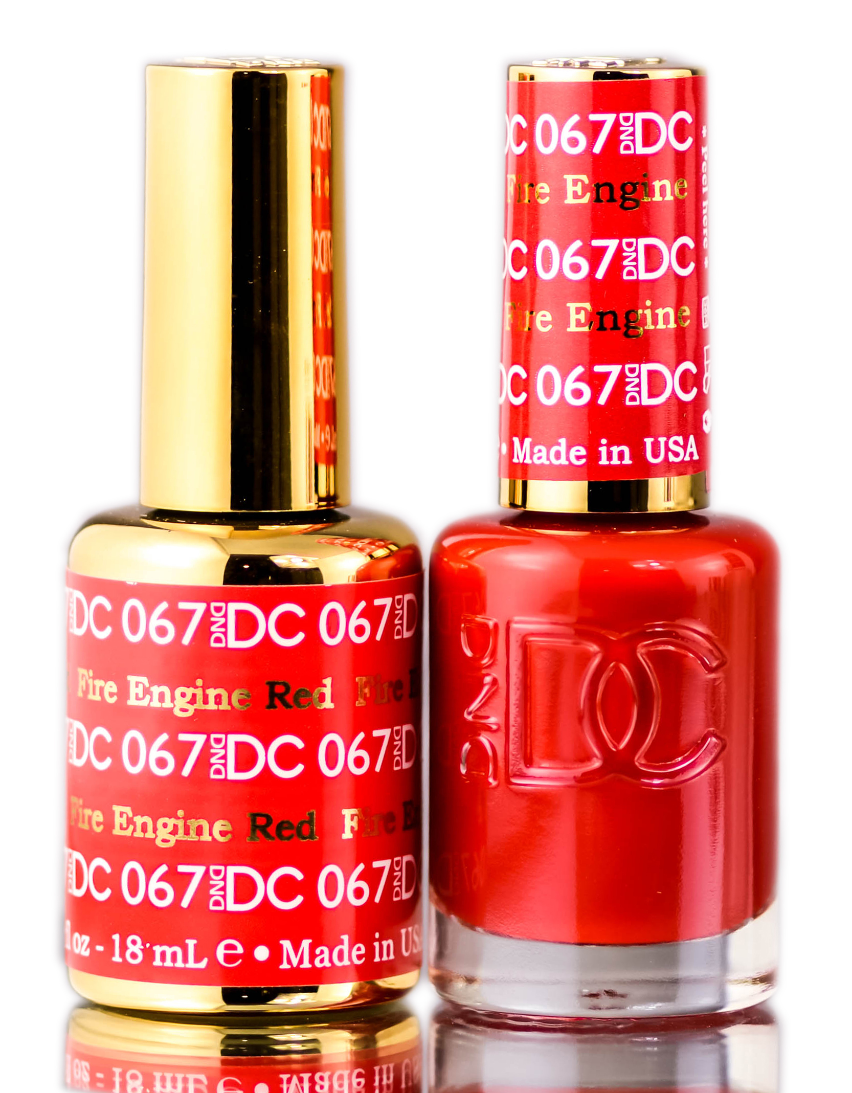 Esmalte En Gel Duo Dnd Dc Reds 067 Fire Engine Red - Venta Internacional.