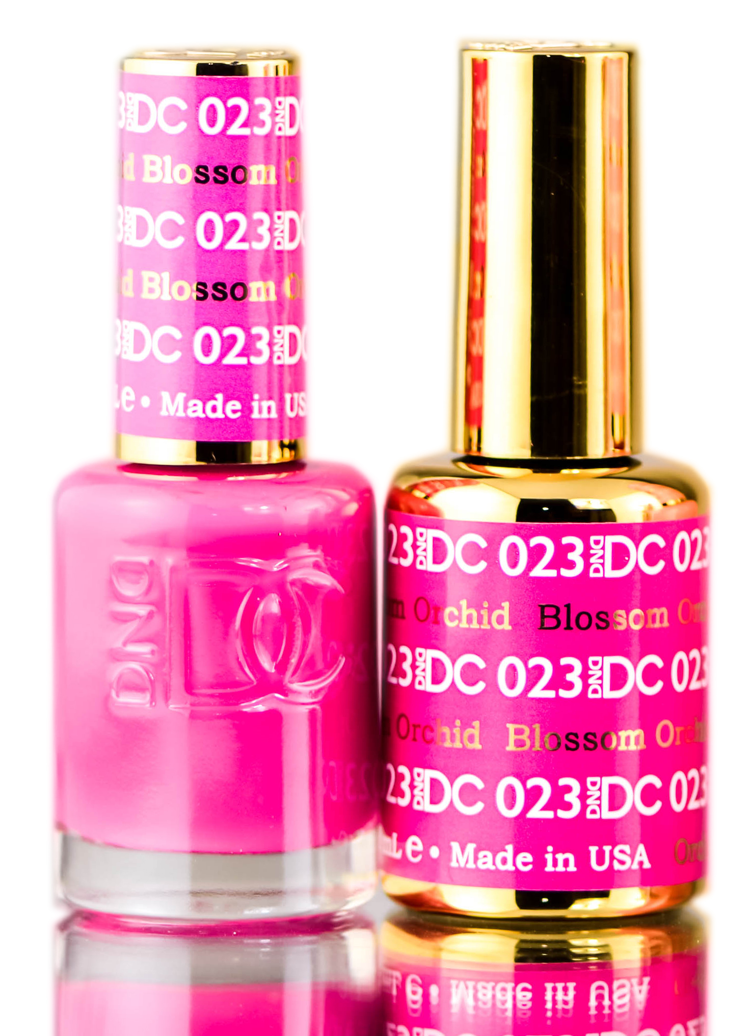 Esmalte En Gel Duo Dnd Dc Pinks 0,5 Oz + Esmalte De Uñas 0,5 Oz - Venta Internacional.