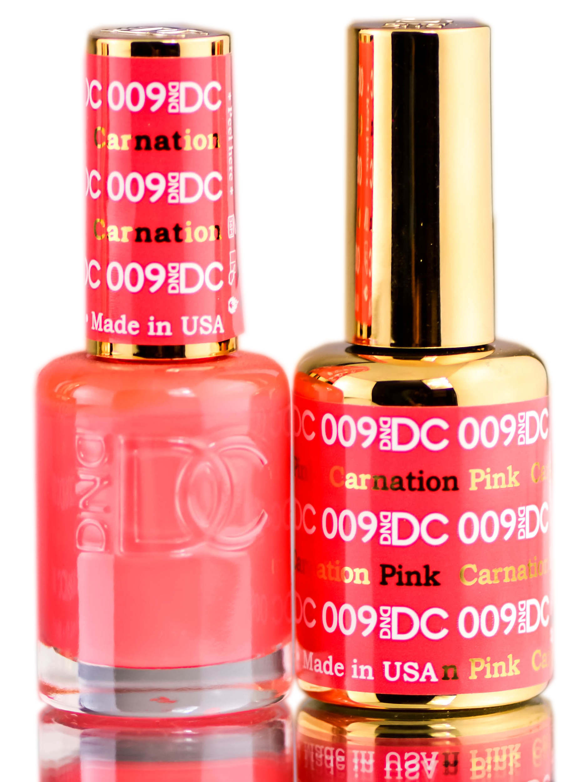 Esmalte En Gel Duo Dnd Dc Reds 0,5 Oz + Esmalte De Uñas 0,5 Oz - Venta Internacional.