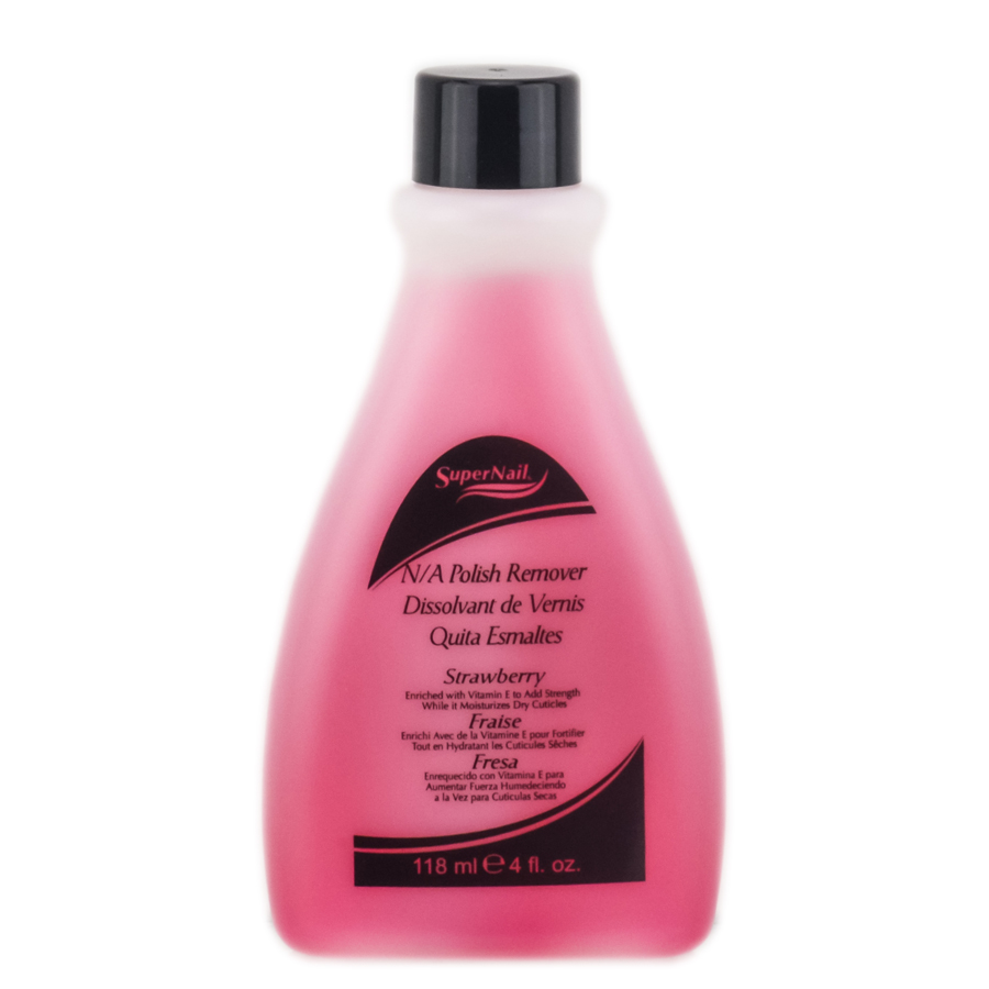 Quitaesmalte Super Nail Strawberry 118 Ml - Venta Internacional.